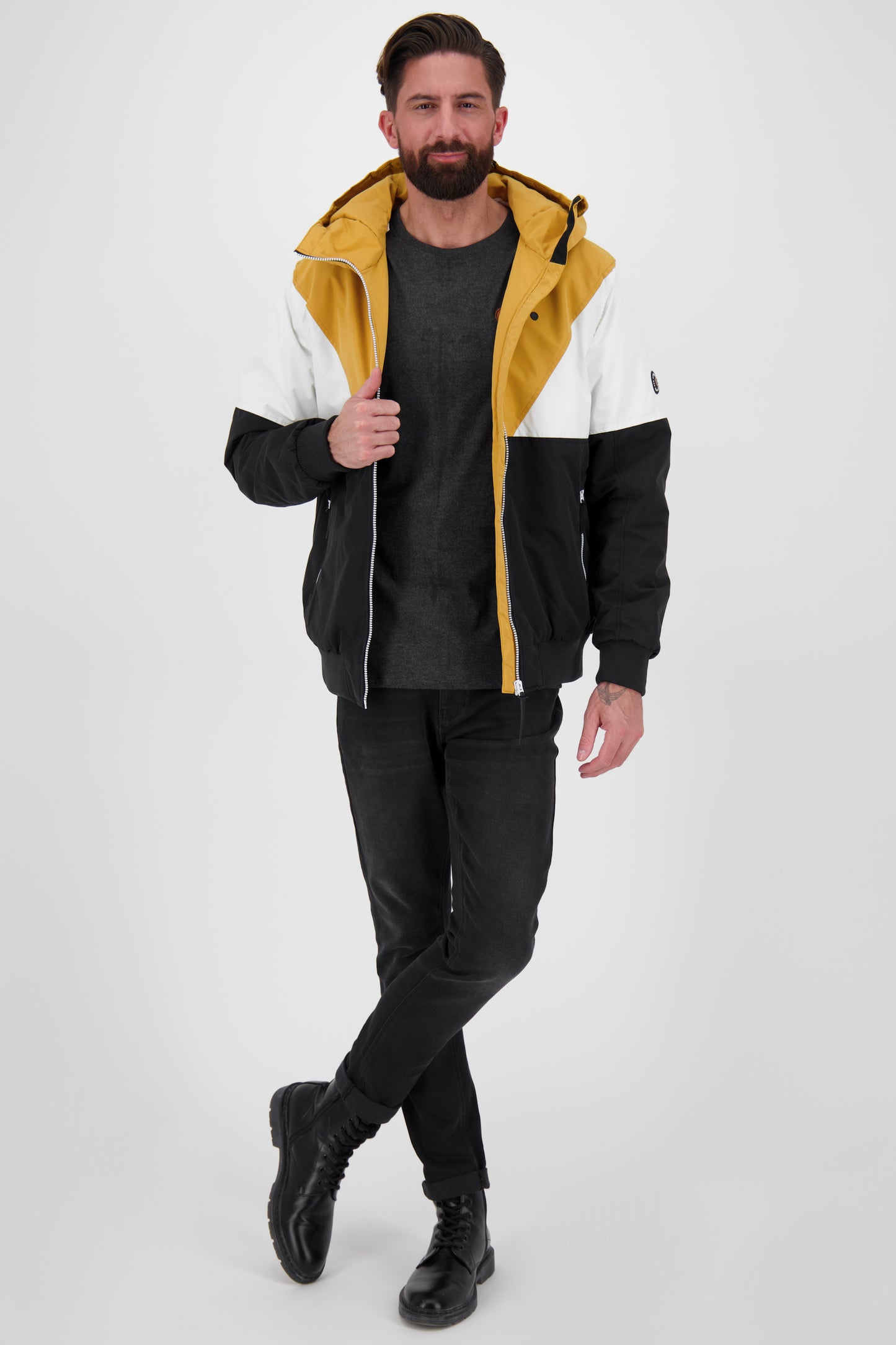 Herrenjacke JackAK O - Perfekte Farbkombinationen für einen stilvollen Look Schwarz