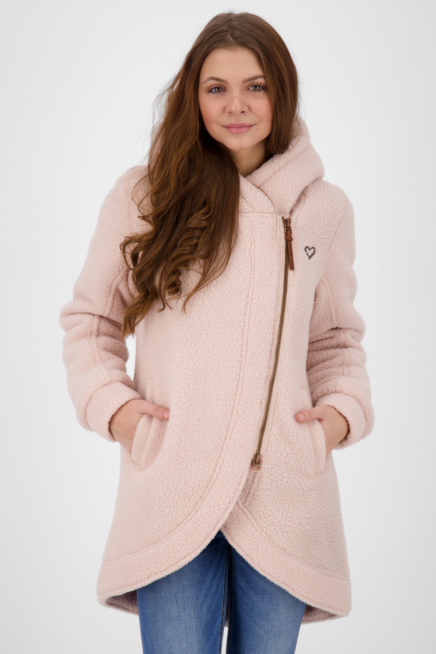CarlottaAK G - Kuschelige Damen-Teddyjacke Rosa