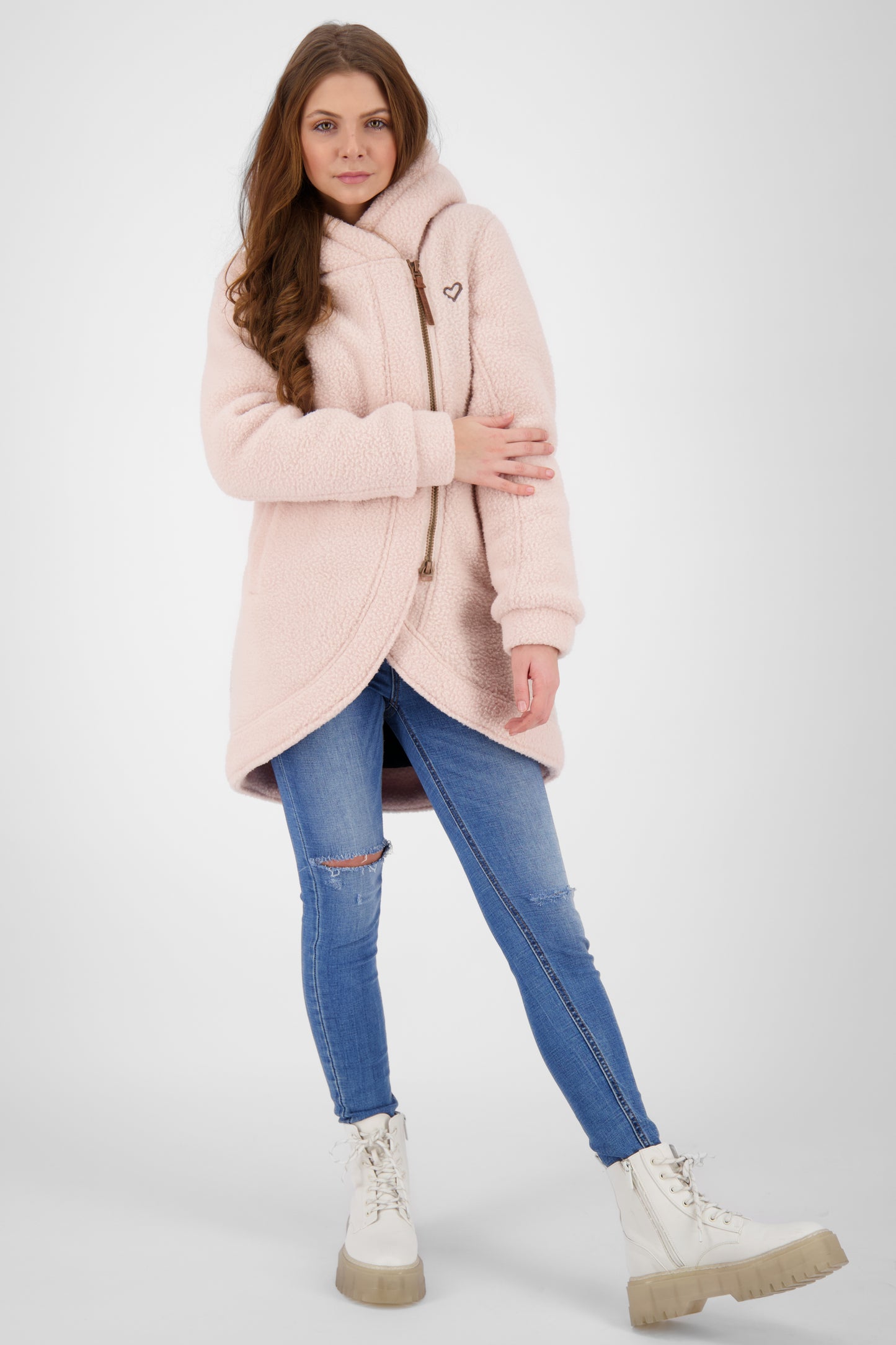 CarlottaAK G - Kuschelige Damen-Teddyjacke Rosa