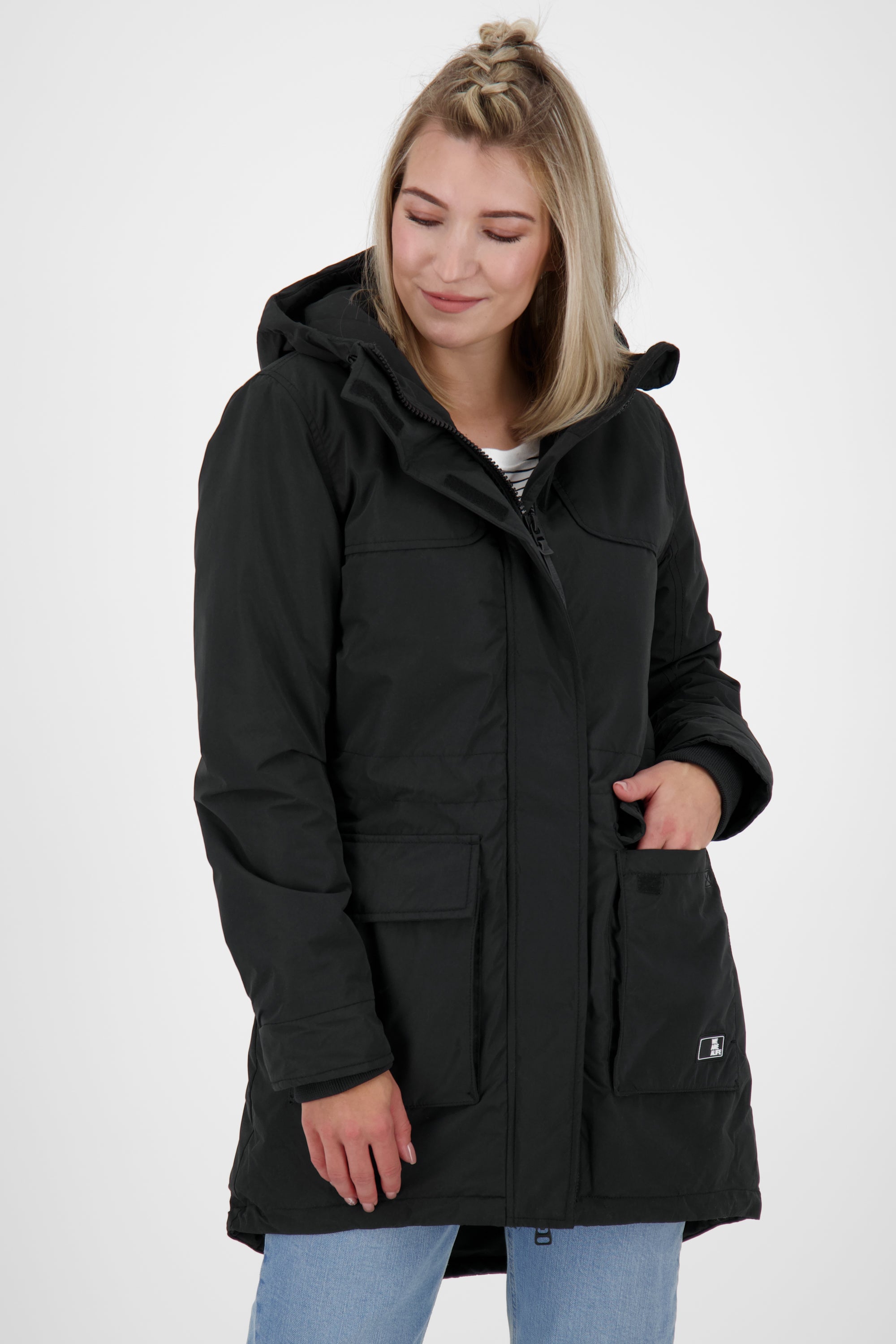 CharlizeAK A - Damen Winterjacke von Alife and Kickin Schwarz