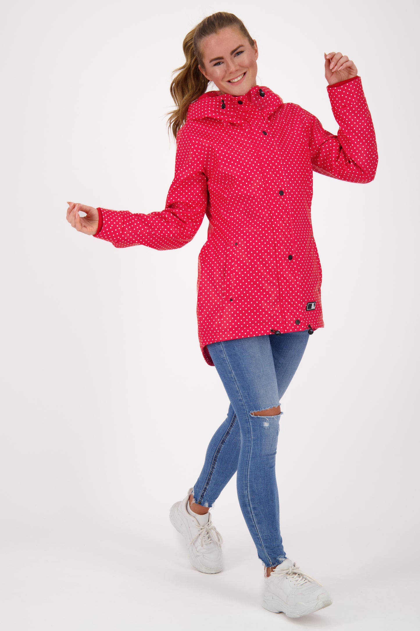 Regenjacke ElmaAK B für Damen - perfekter Schutz bei jedem Wetter Rot