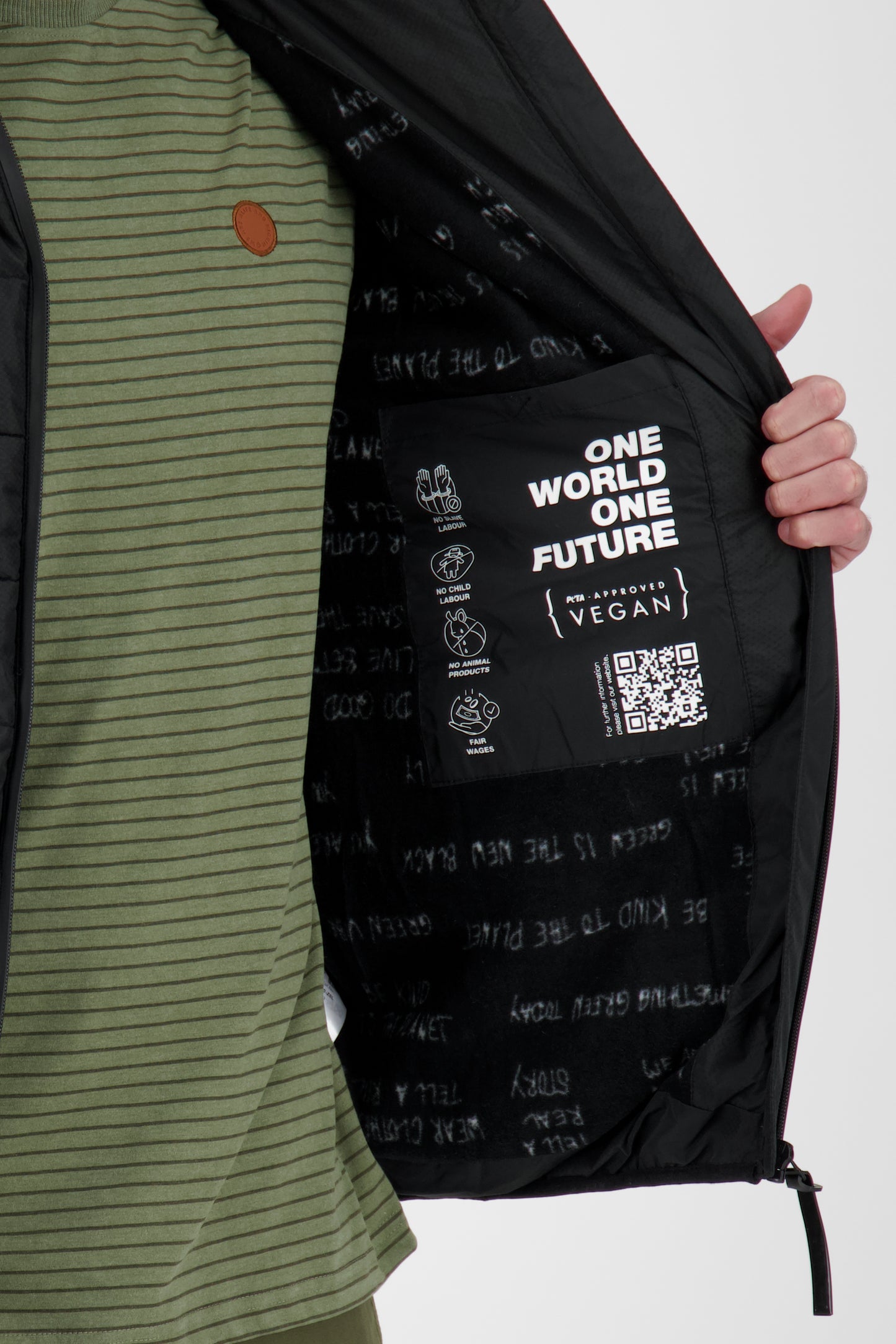 Alife and Kickin Herrenjacke Mr WhiteAK B - modische Steppjacke Schwarz