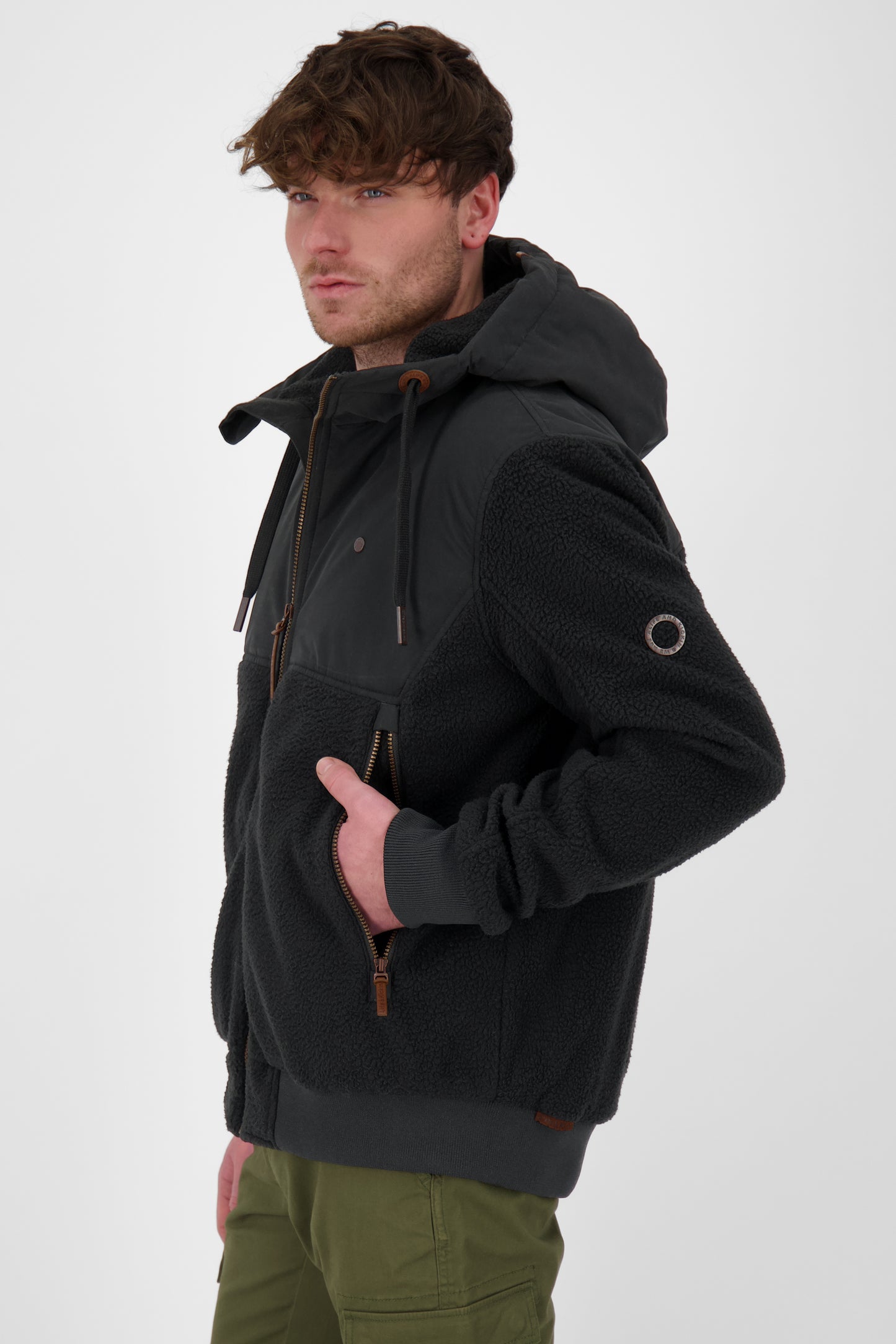 Trendige RonaldAK G Teddyjacke für Herren Schwarz