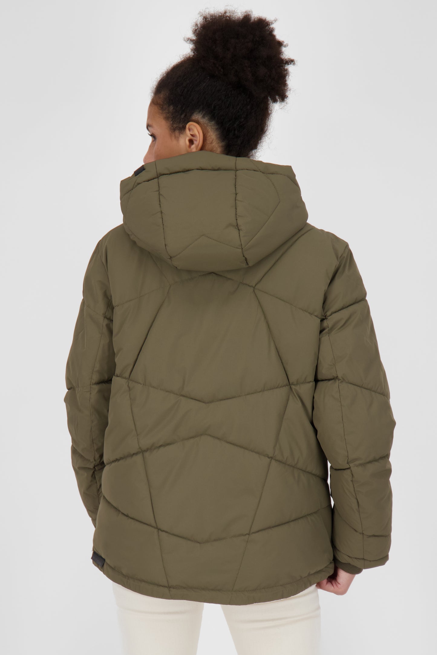 Wattierte Damenjacke KasandraAK A - Perfekt für den Winter und kühle Abende Dunkelgrün