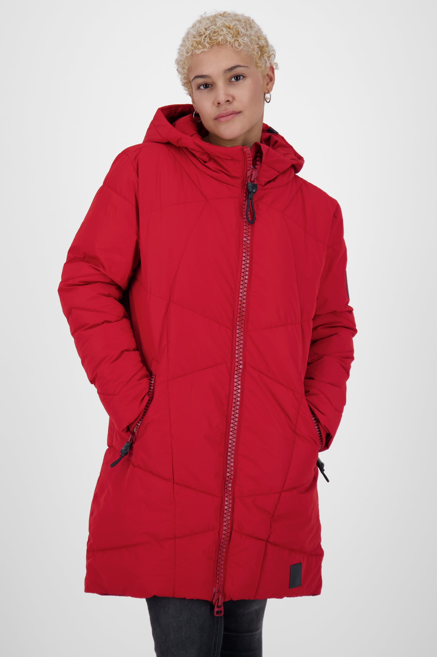 KasiaAK A - Moderne Steppjacke für Damen von Alife and Kickin Dunkelrot