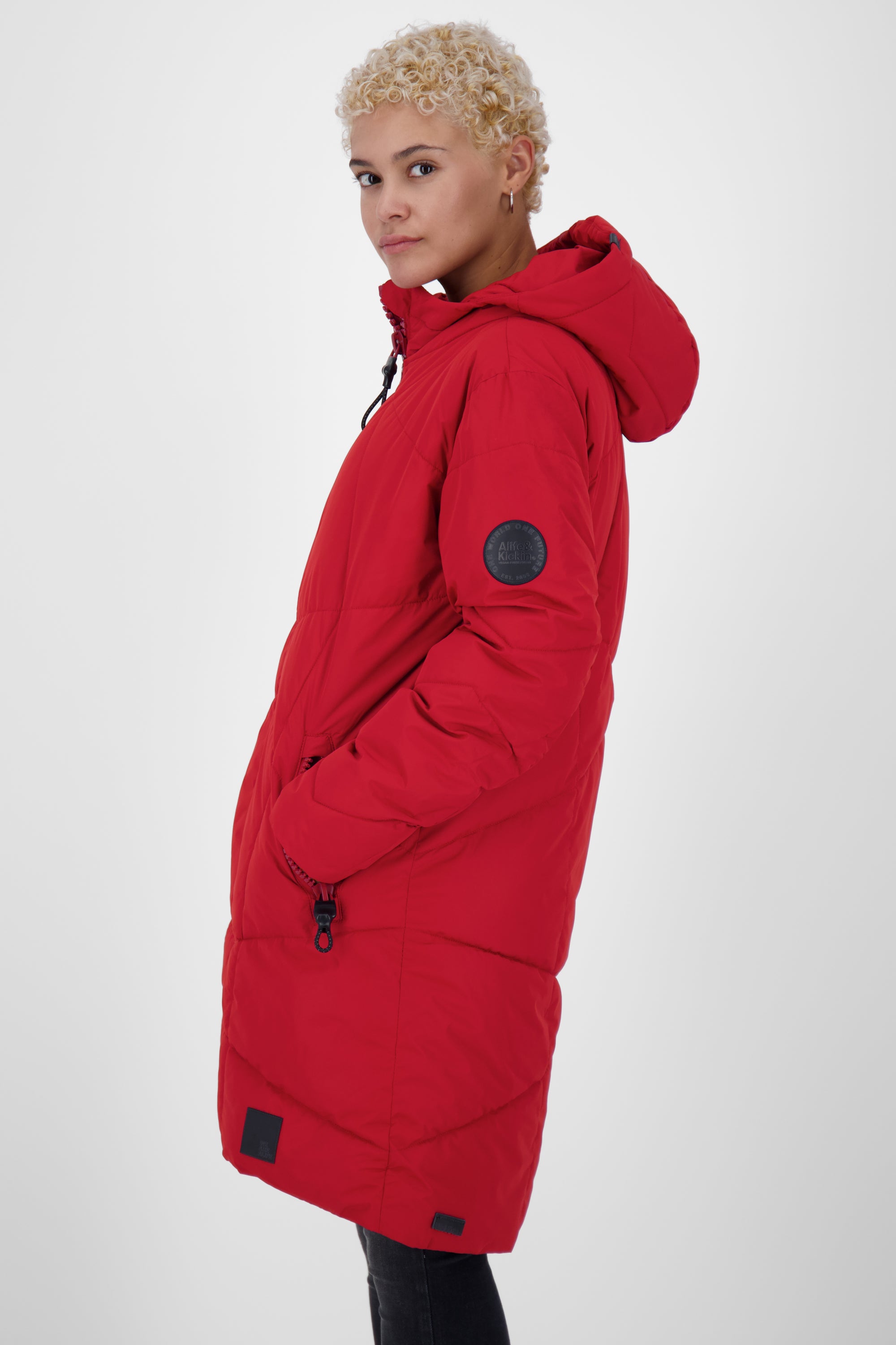 KasiaAK A - Moderne Steppjacke für Damen von Alife and Kickin Dunkelrot