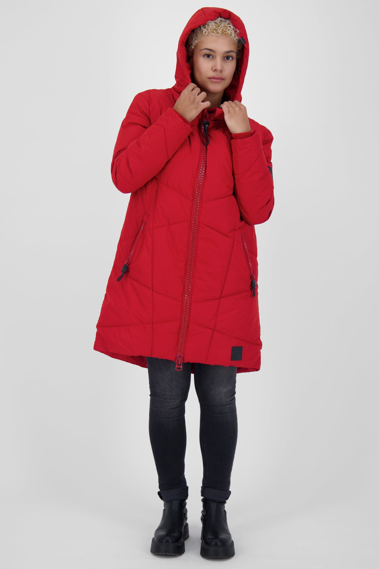 KasiaAK A - Moderne Steppjacke für Damen von Alife and Kickin Dunkelrot