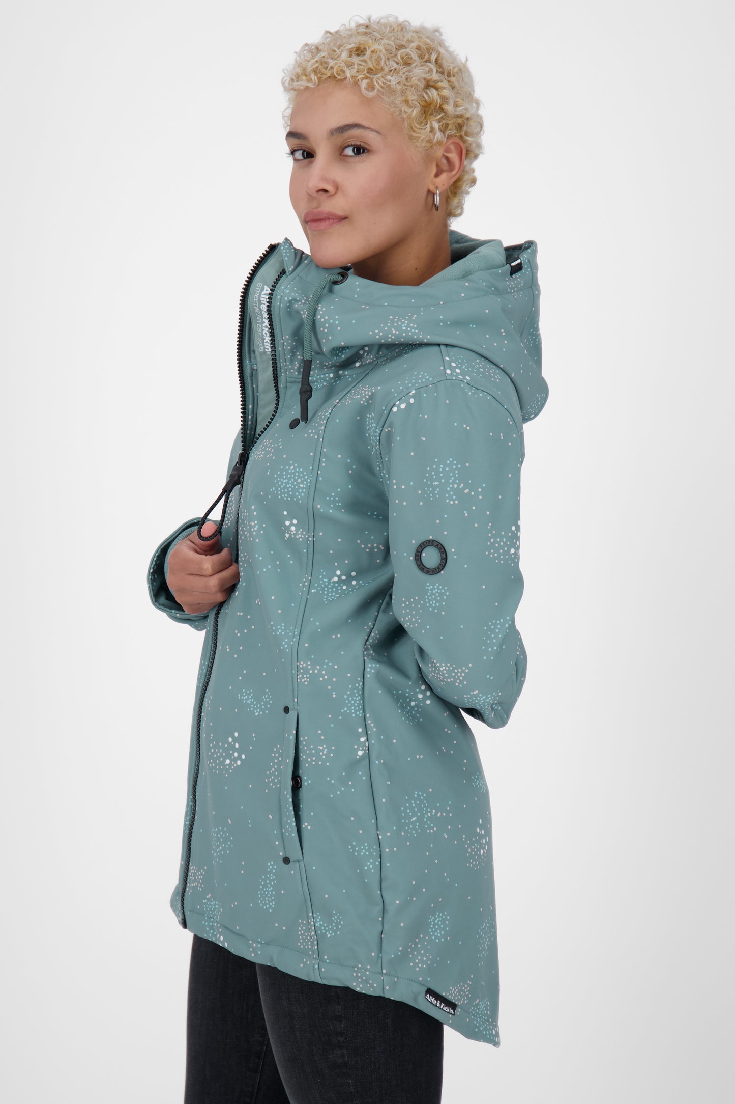 LilouAK S Übergangsjacke - mit hochwertiger Softshell Qualität Grau
