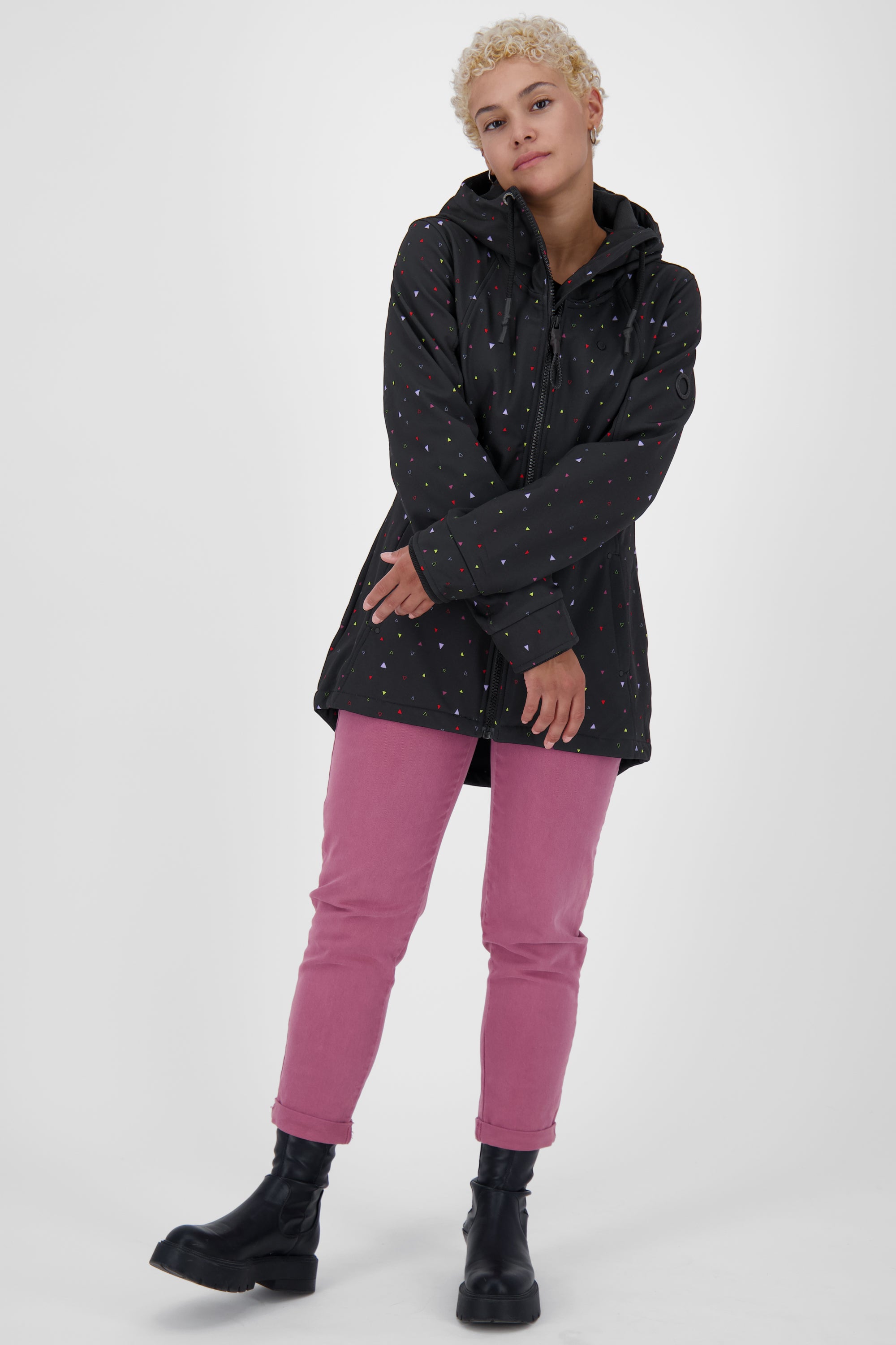 LilouAK S Übergangsjacke - mit hochwertiger Softshell Qualität Schwarz
