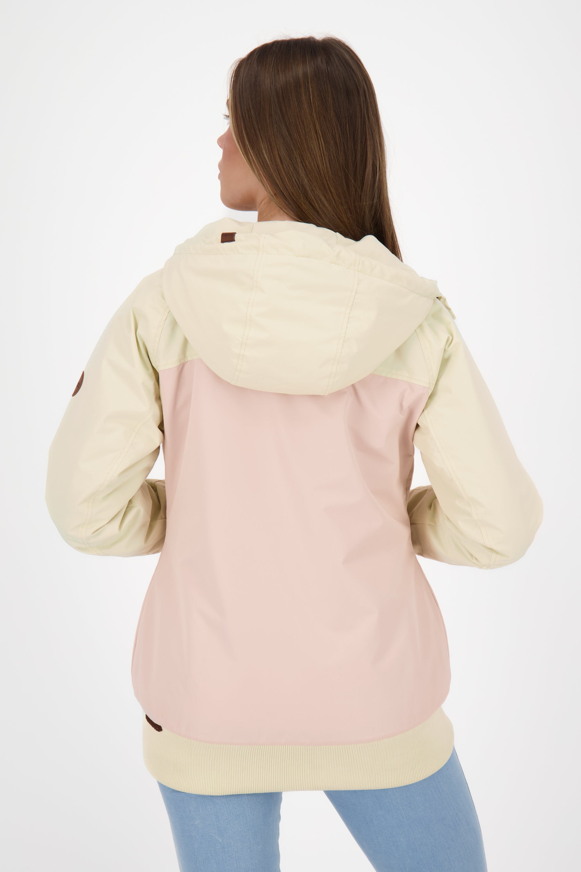 Stylische Damenjacke MaliaAK A von Alife And Kickin mit Colorblockingoptik Beige