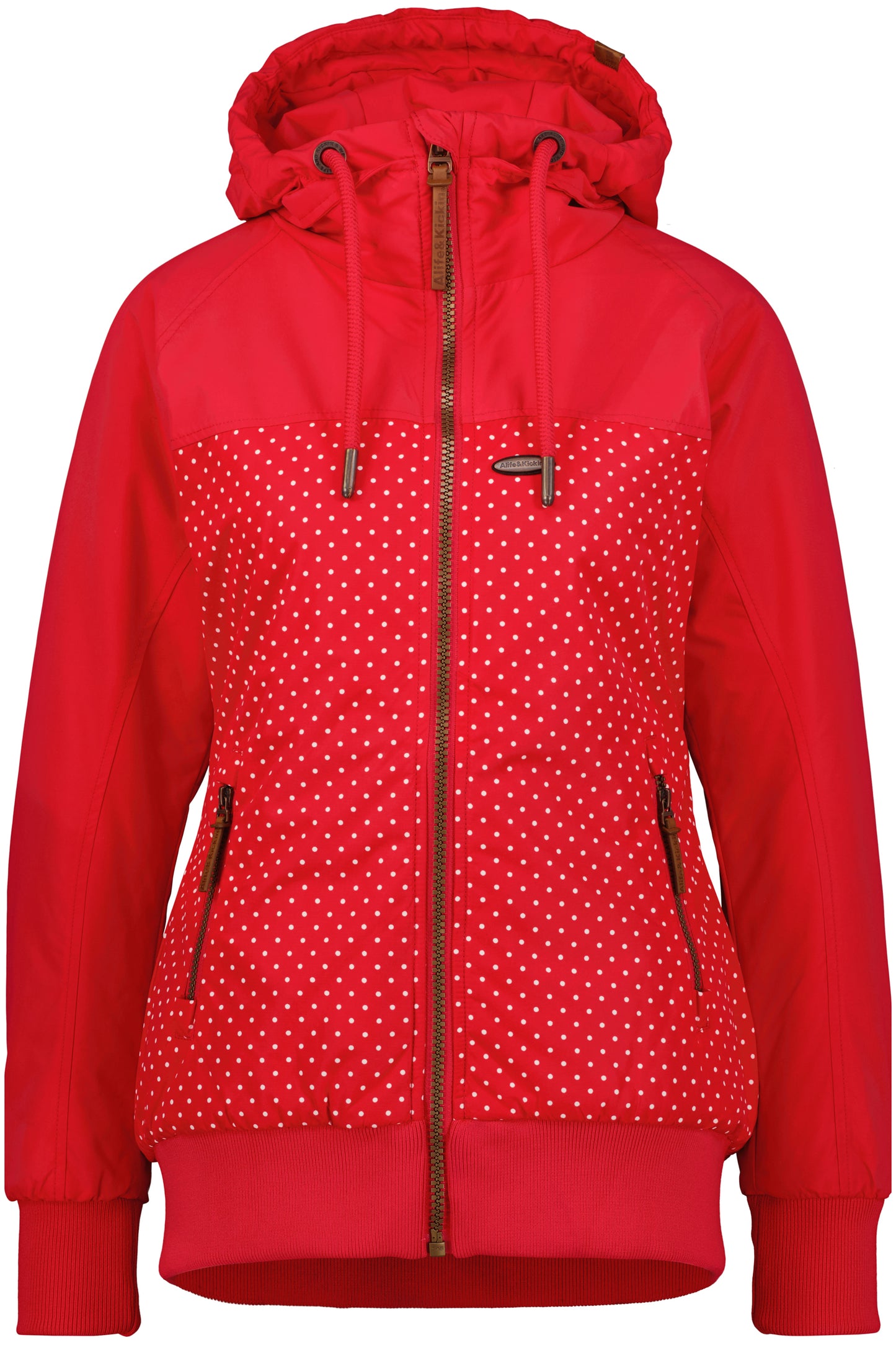 Damenjacke MaliaAK B von Alife and Kickin mit Punkten Rot