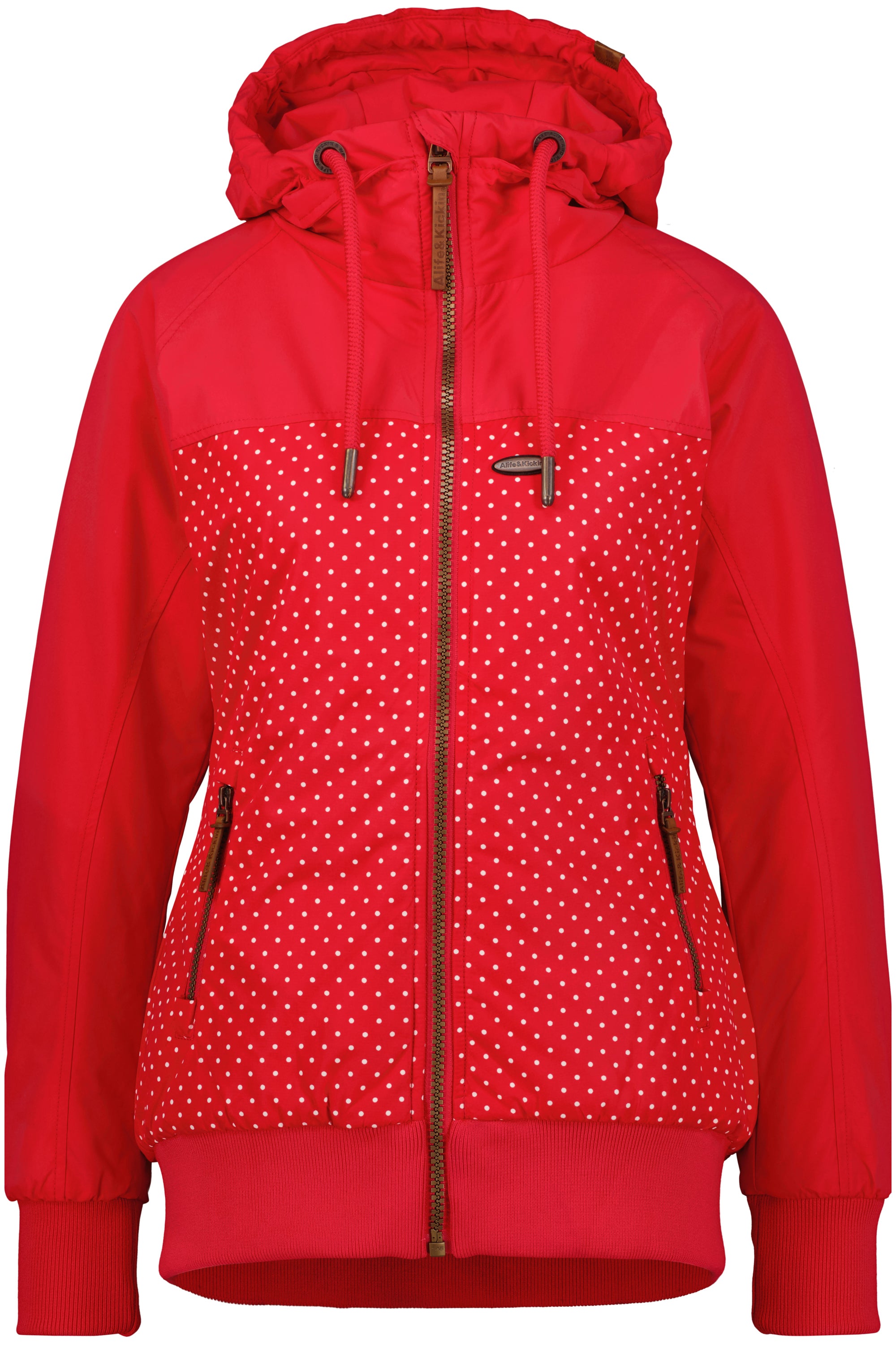 Damenjacke MaliaAK B von Alife and Kickin mit Punkten Rot