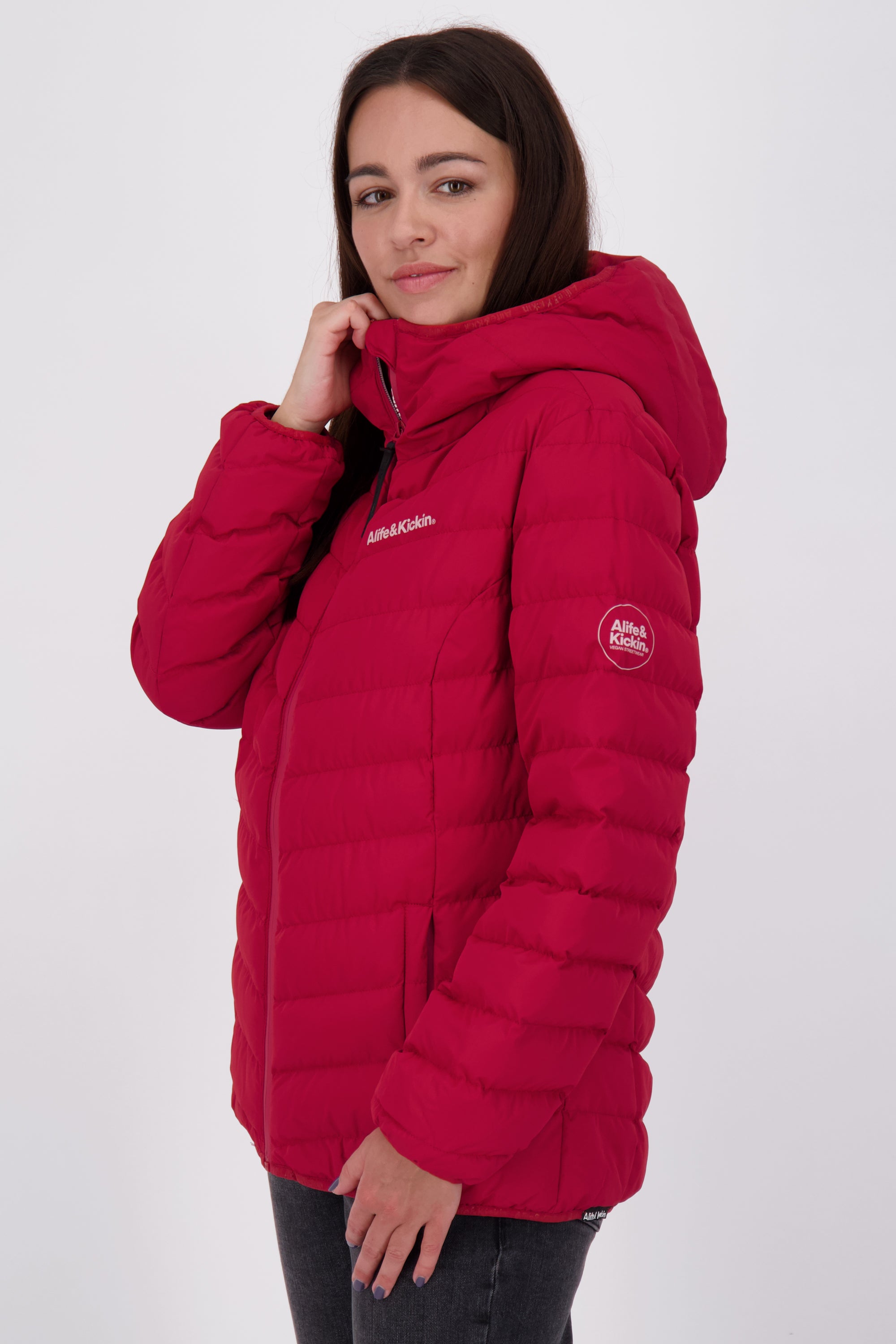 Damenjacke RabeaAK A von Alife and Kickin - warm, stylisch & funktional Dunkelrot