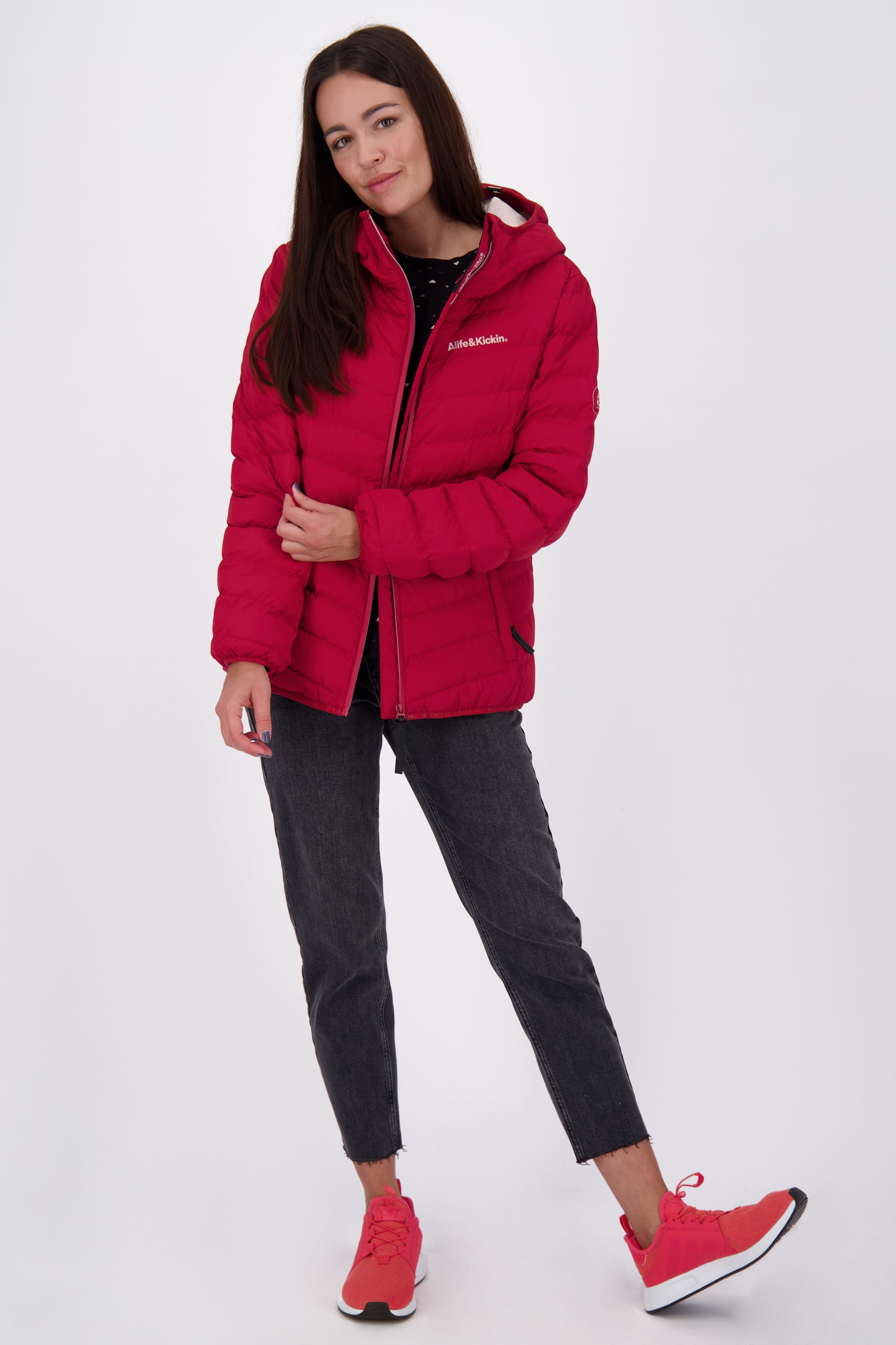 Damenjacke RabeaAK A von Alife and Kickin - warm, stylisch & funktional Dunkelrot