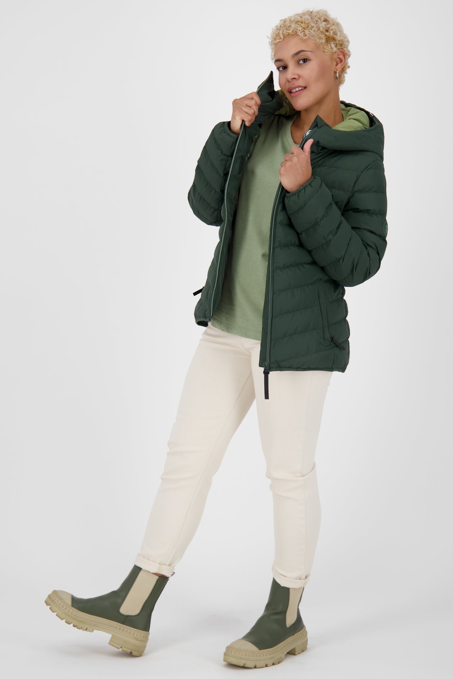 Damenjacke RabeaAK A von Alife and Kickin - warm, stylisch & funktional Dunkelgrün