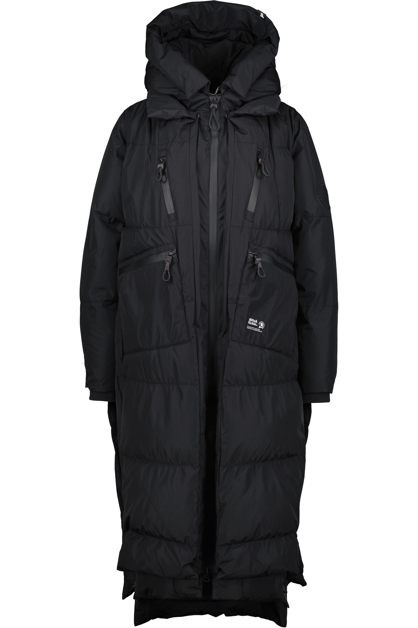 Damen Winterjacke Lang - Pufferjacke RihannaAK A Schwarz