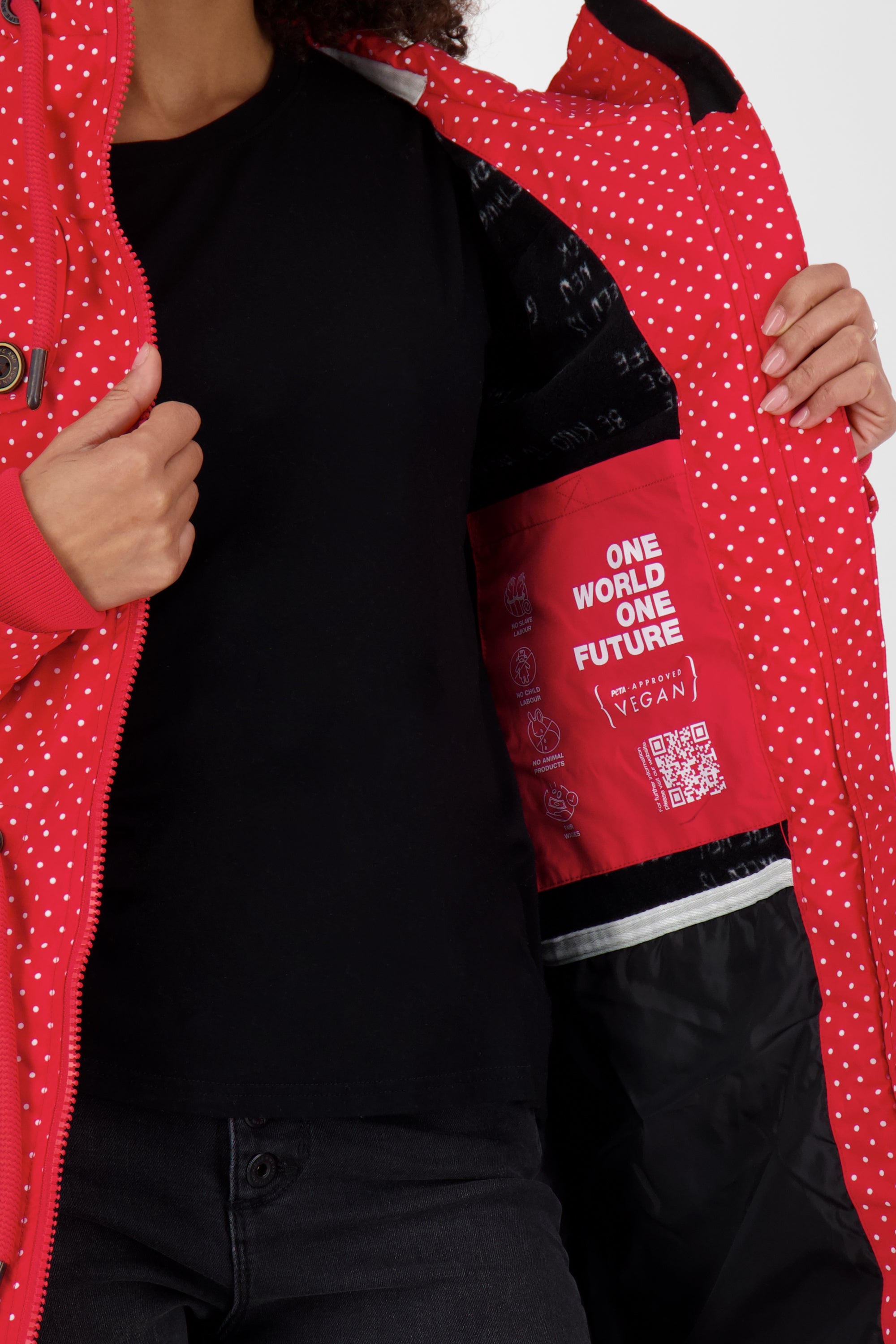 Damen Winterjacke - KarlottiAK A von Alife and Kickin Rot