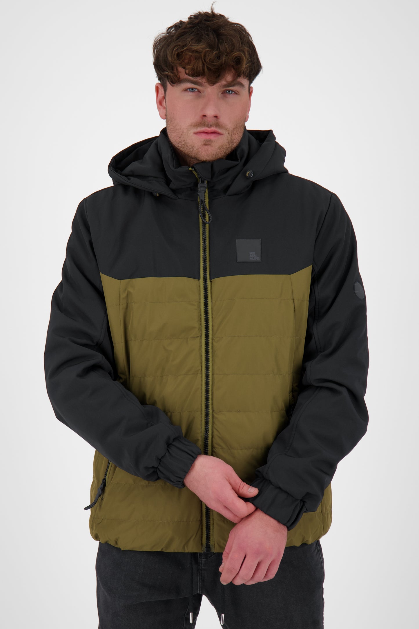 Mr BlackAK A - sportliche Steppjacke für Herren Dunkelgrün