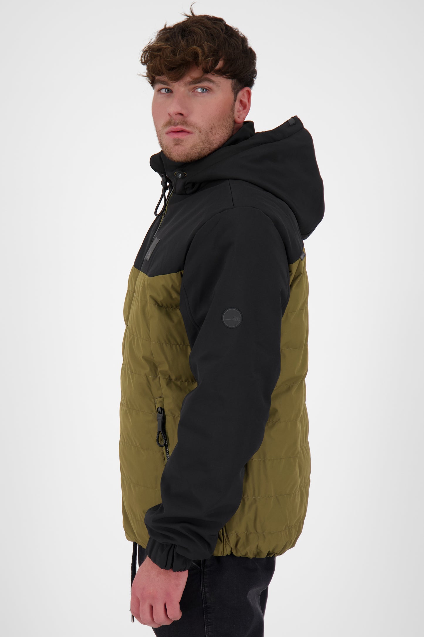 Mr BlackAK A - sportliche Steppjacke für Herren Dunkelgrün