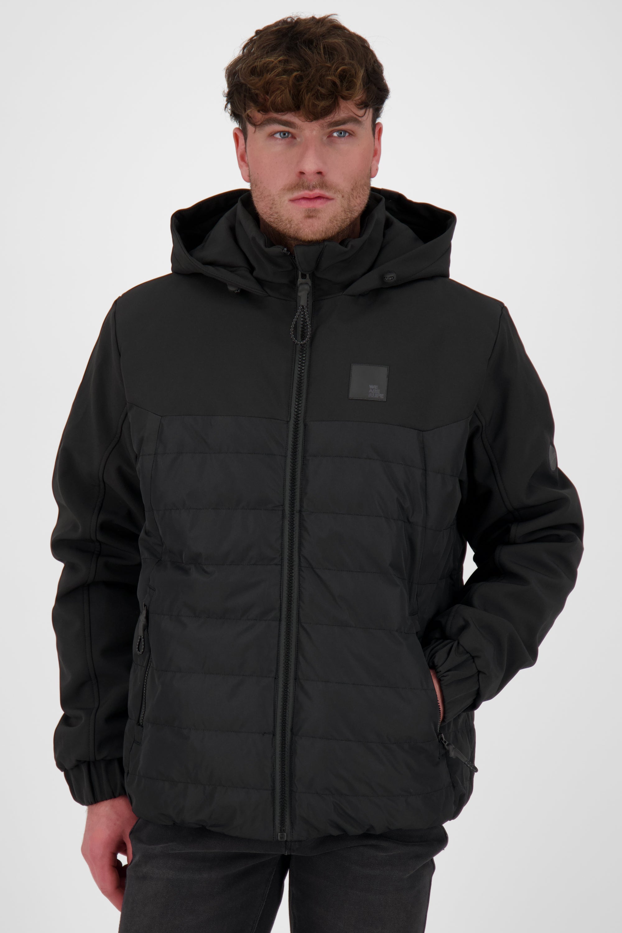 Mr BlackAK A - sportliche Steppjacke für Herren Schwarz