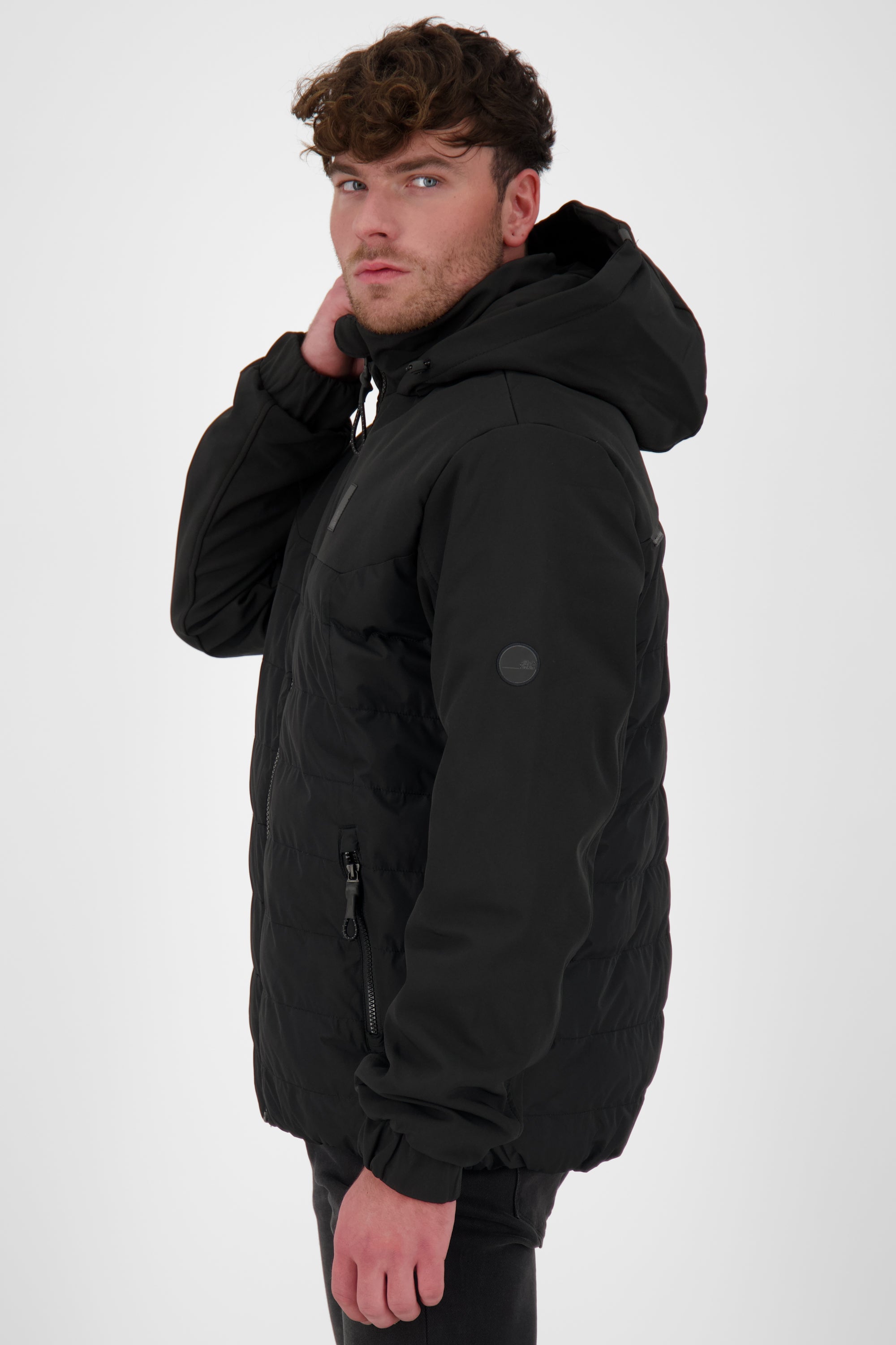 Mr BlackAK A - sportliche Steppjacke für Herren Schwarz