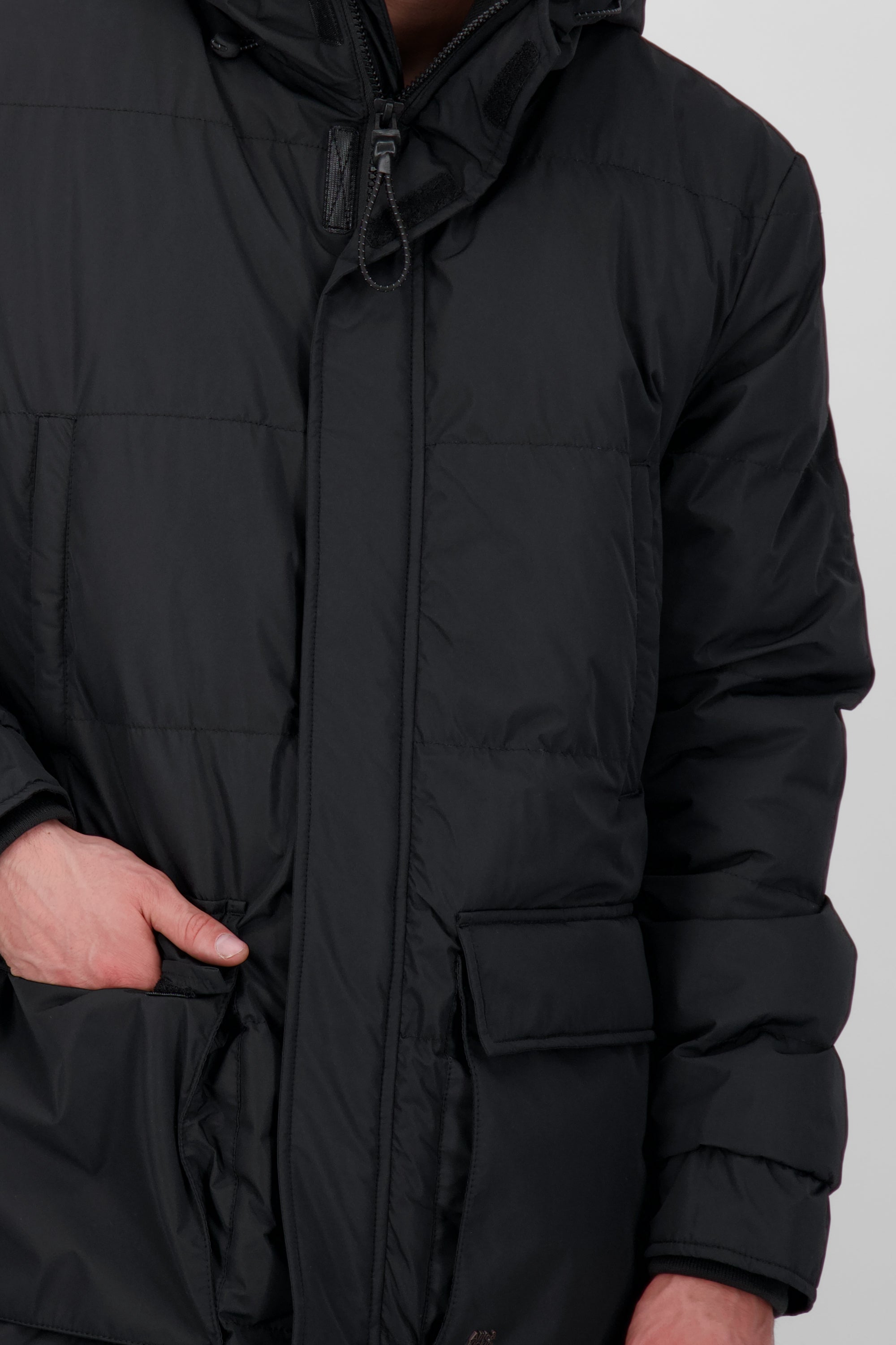 Trendiger Wintermantel BlakeAK A für Herren von Alife and Kickin Schwarz