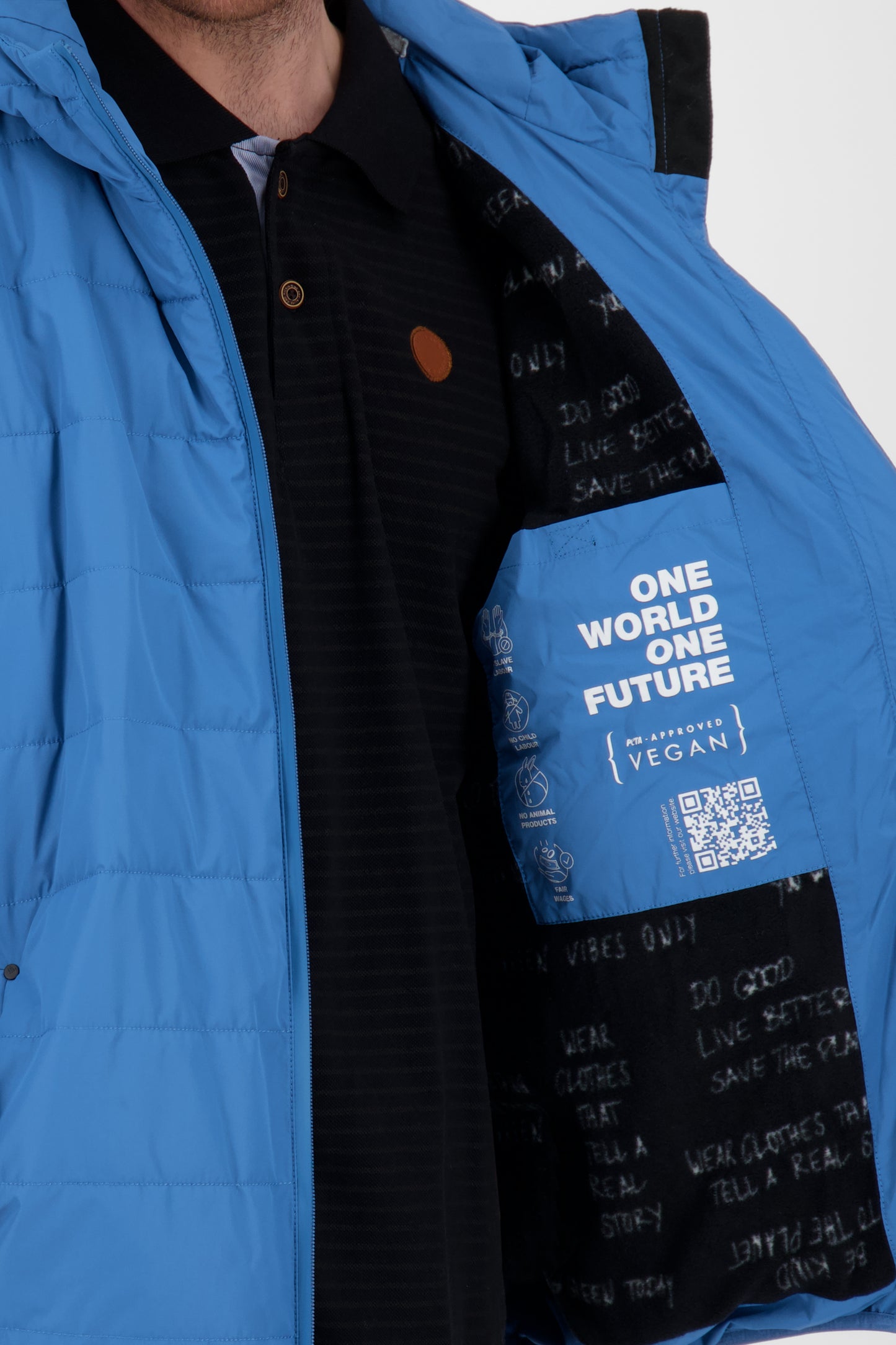 Sportliche Herrenjacke Mr WhiteAK B - zuverlässiger Schutz bei Wind und Wetter Blau