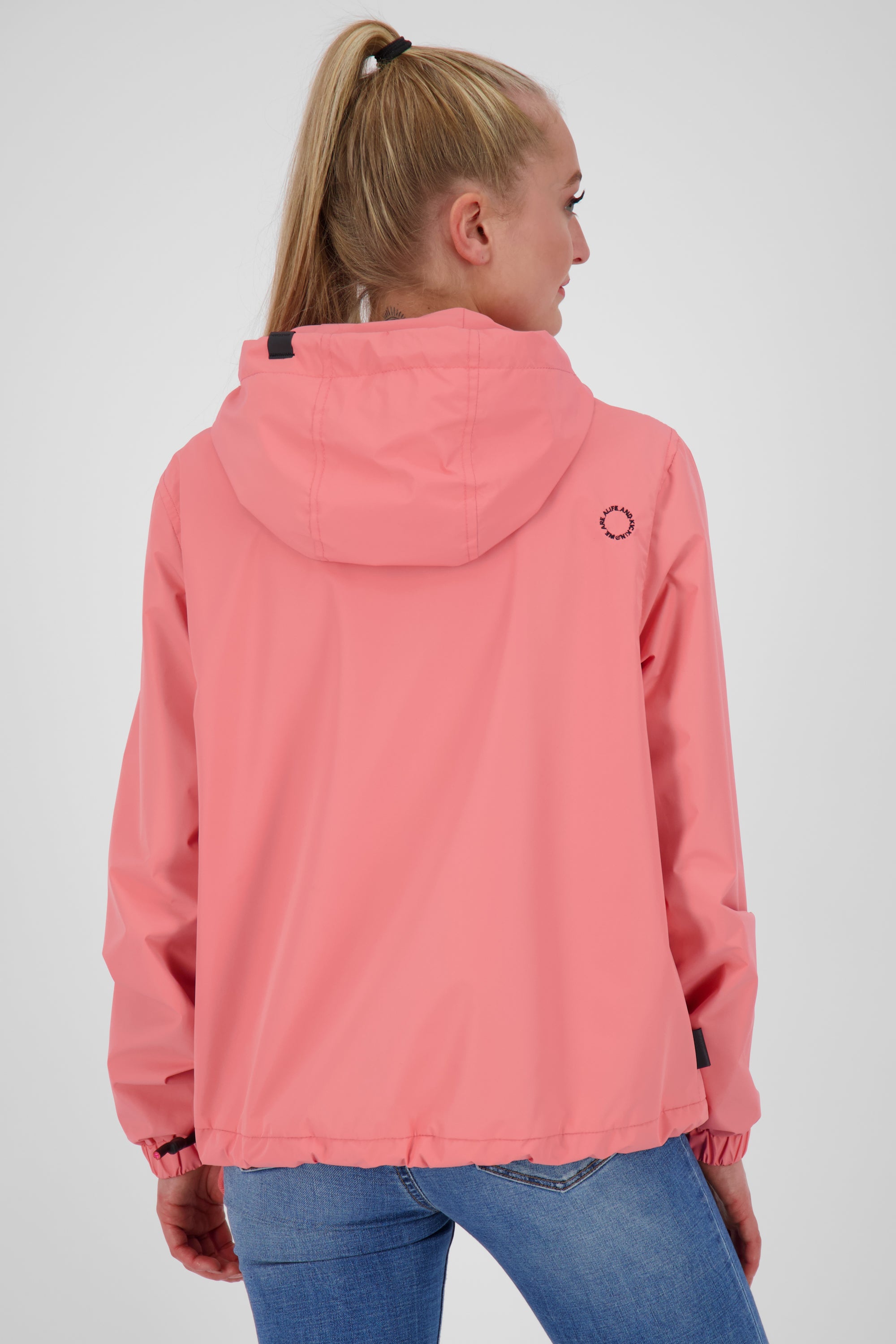 Alife & Kickin BoaAK B leichter Damen Windbreaker mit Kapuze Orange