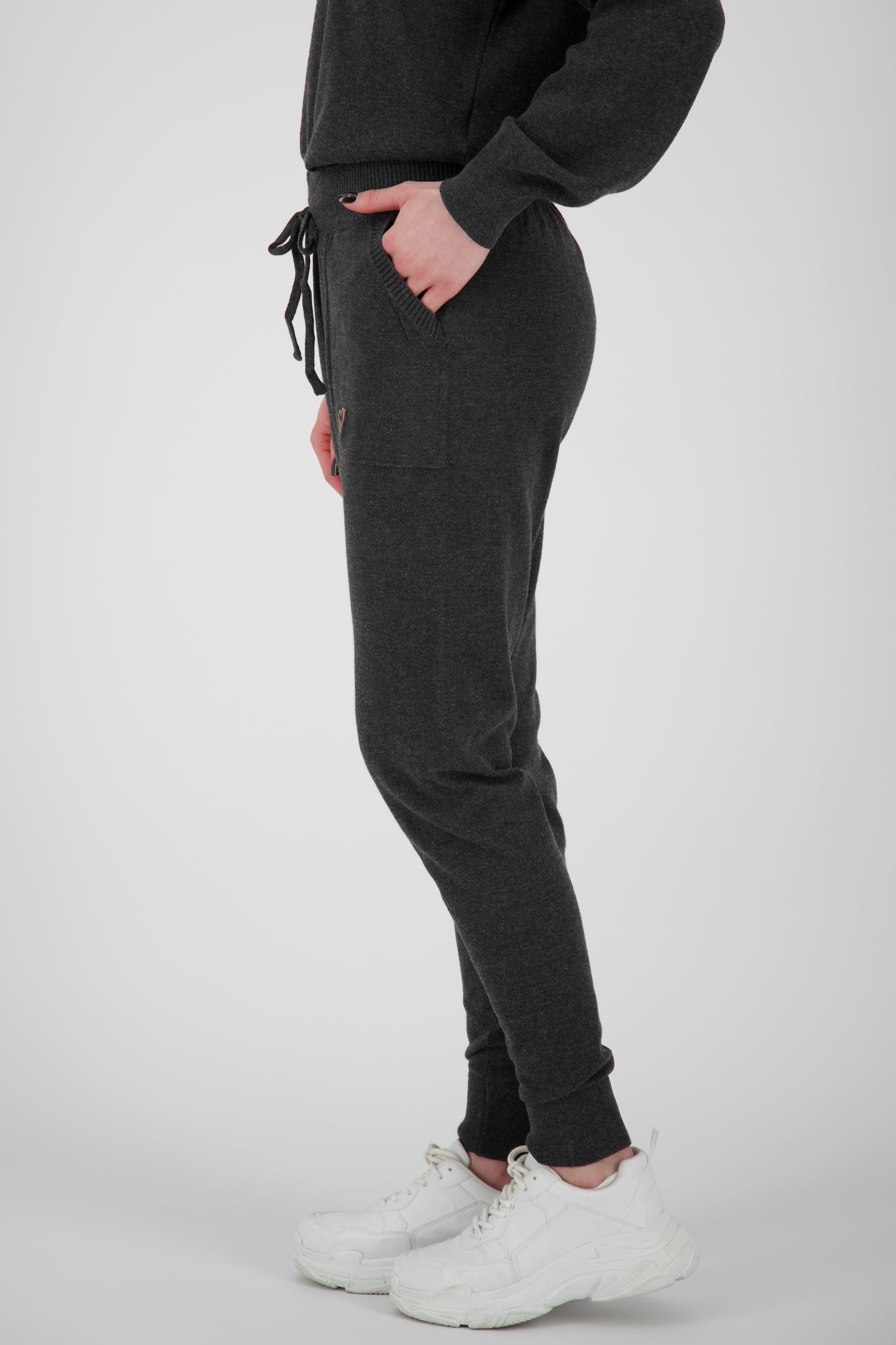 Damen Strickhose WilmaAK A: Komfortabler Alltagsbegleiter Grau