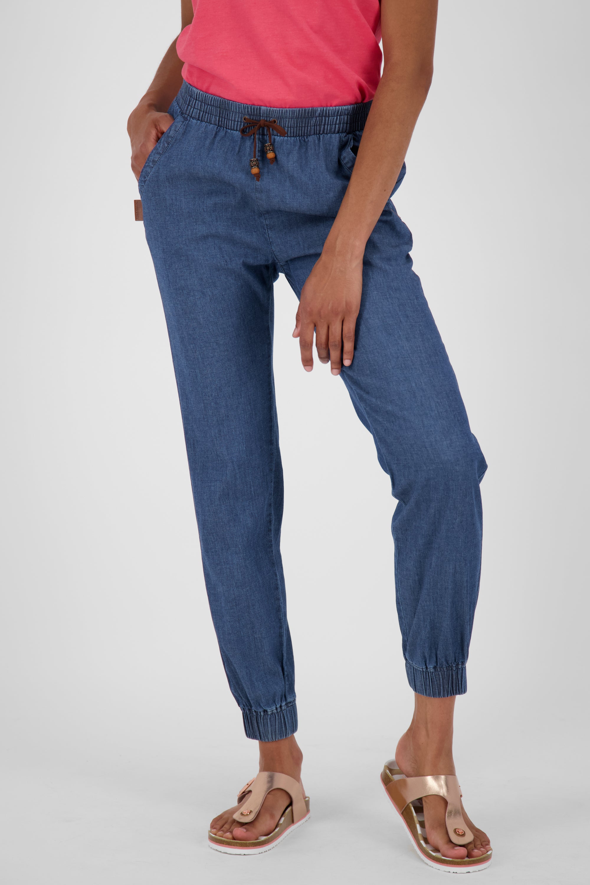 AliciaAK DNM A - Bequeme Damenhose mit individuellem Look Dunkelblau