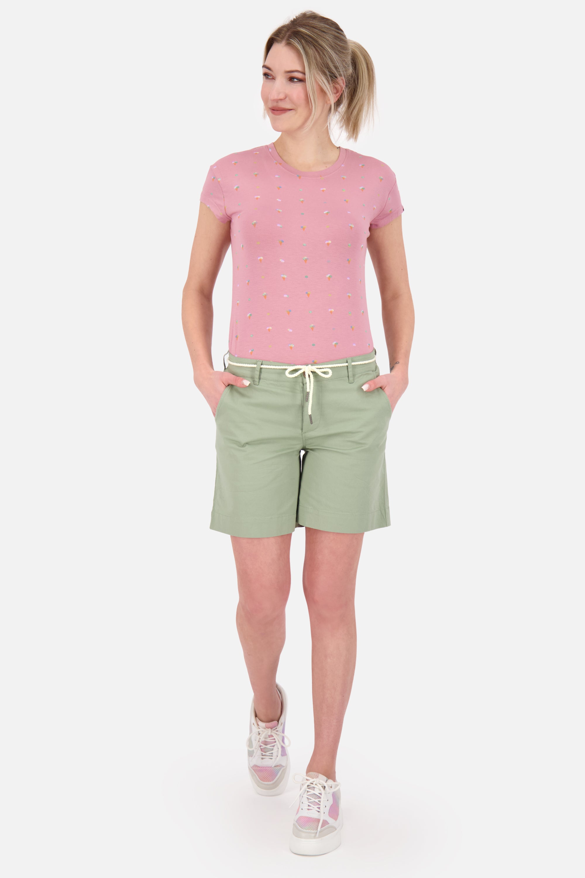 JulesAK A kurze Hose Damen aus Stoff Grün
