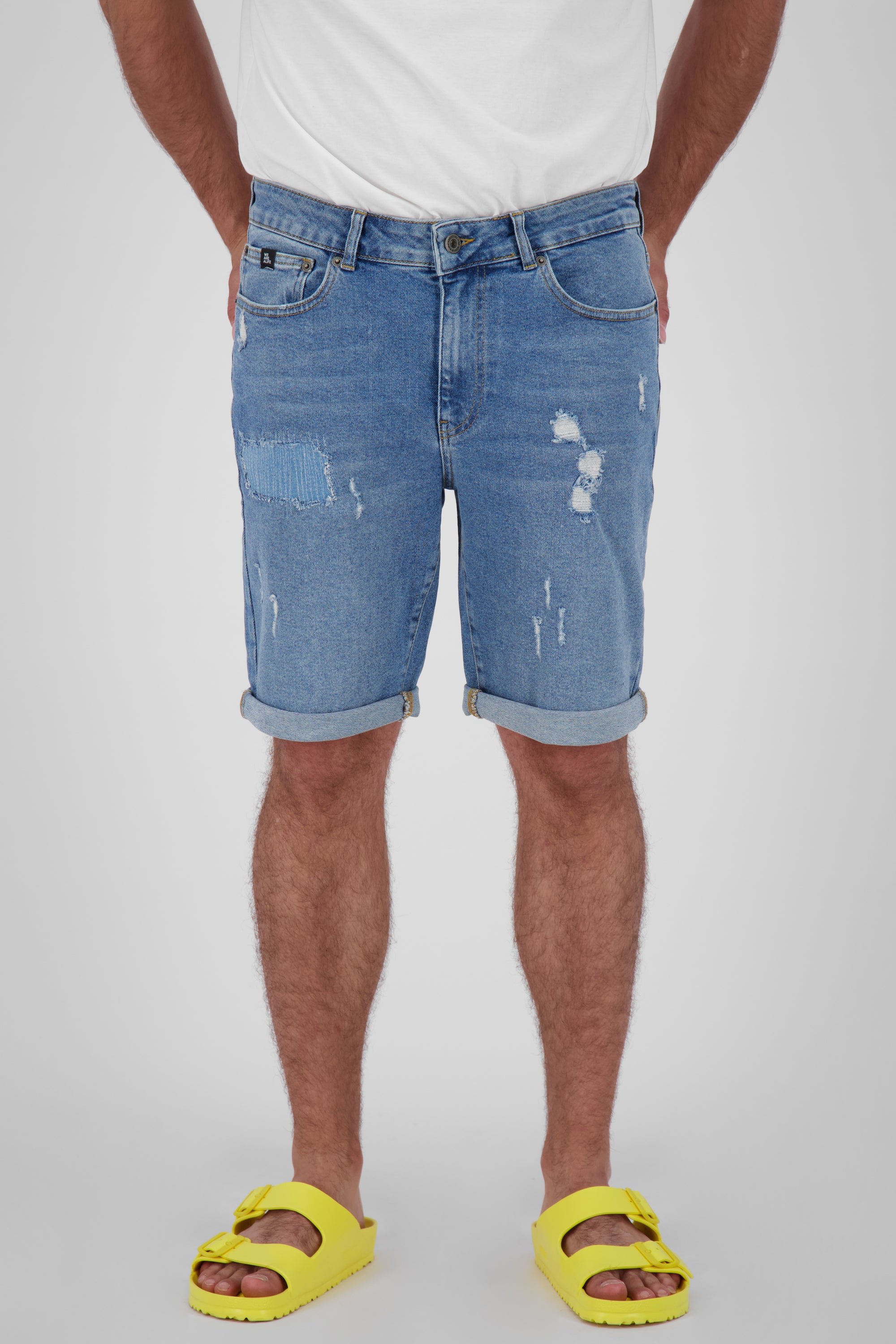 MorganAK DNM A Jeansshorts für Herren Hellblau