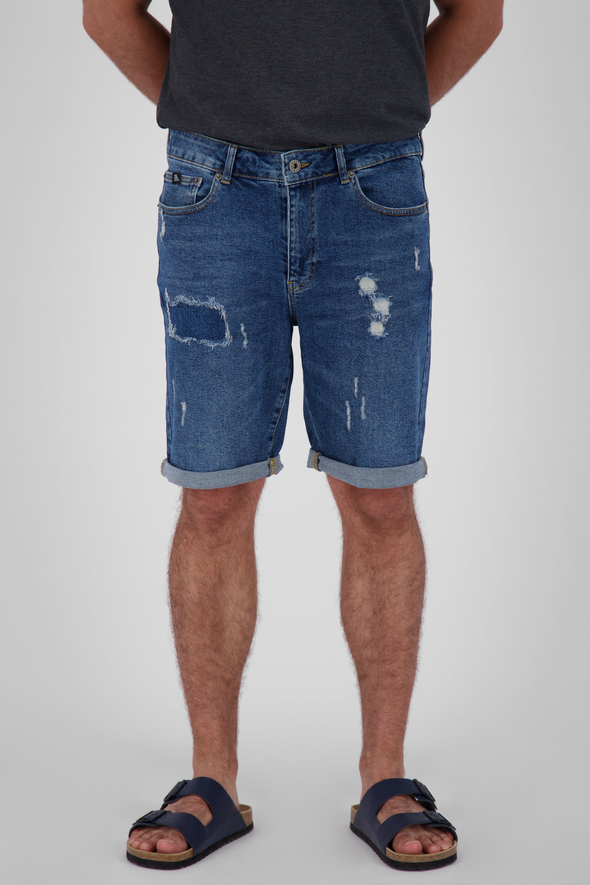 MorganAK DNM A Jeansshorts für Herren Dunkelblau