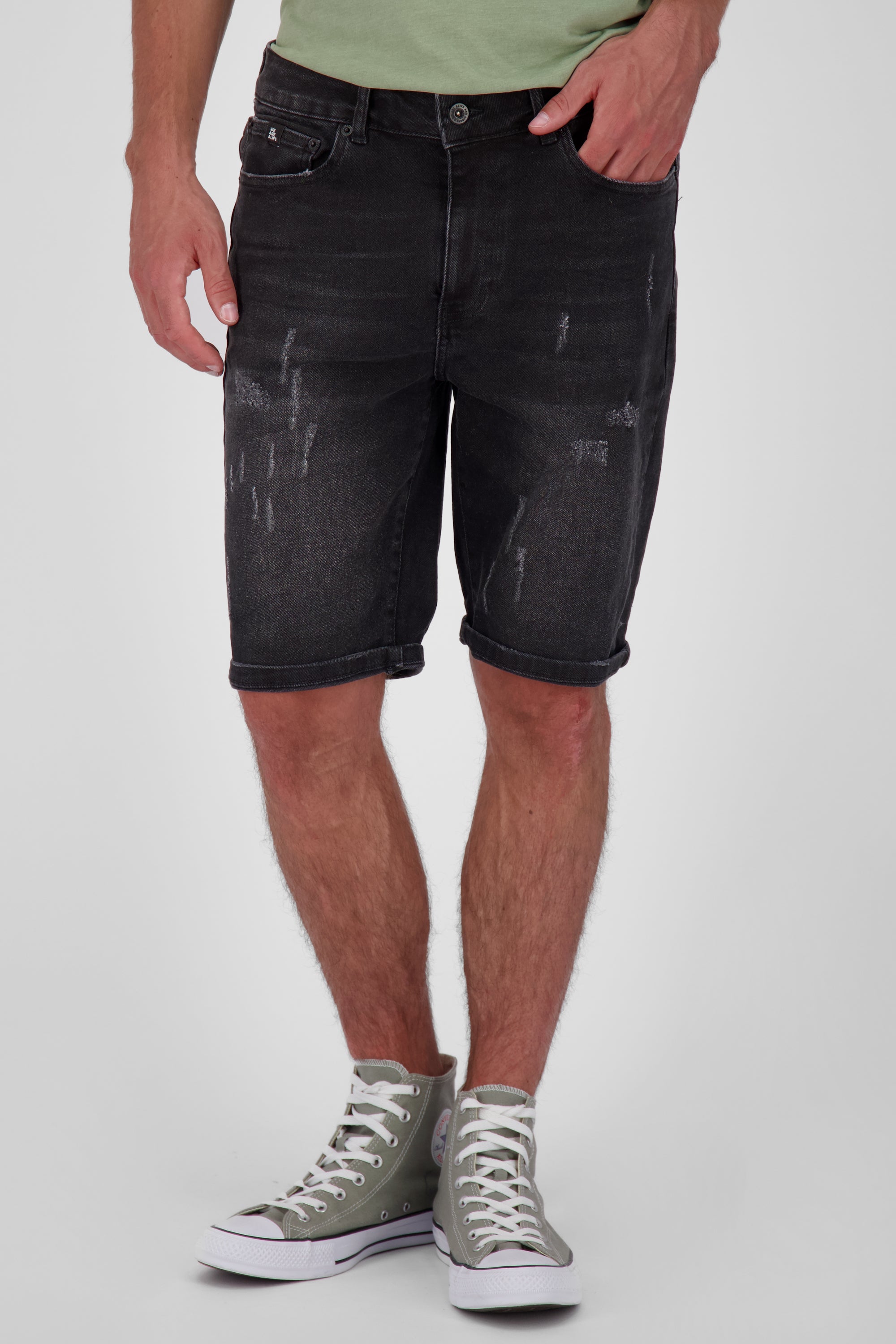 MorganAK DNM A Jeansshorts für Herren Schwarz