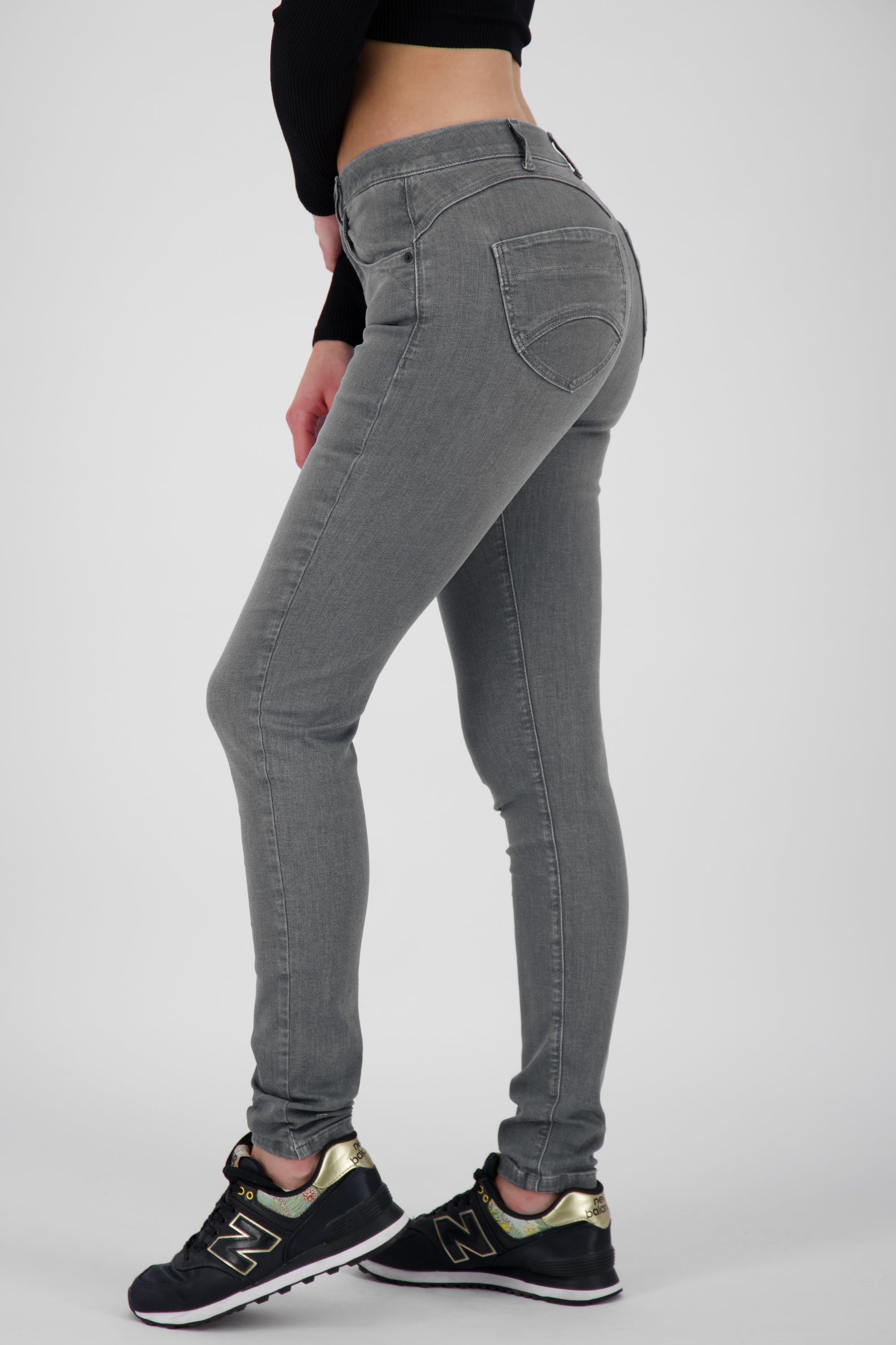 Trendige Damenjeans - ChelseaAK B Skinny Jeans Grau