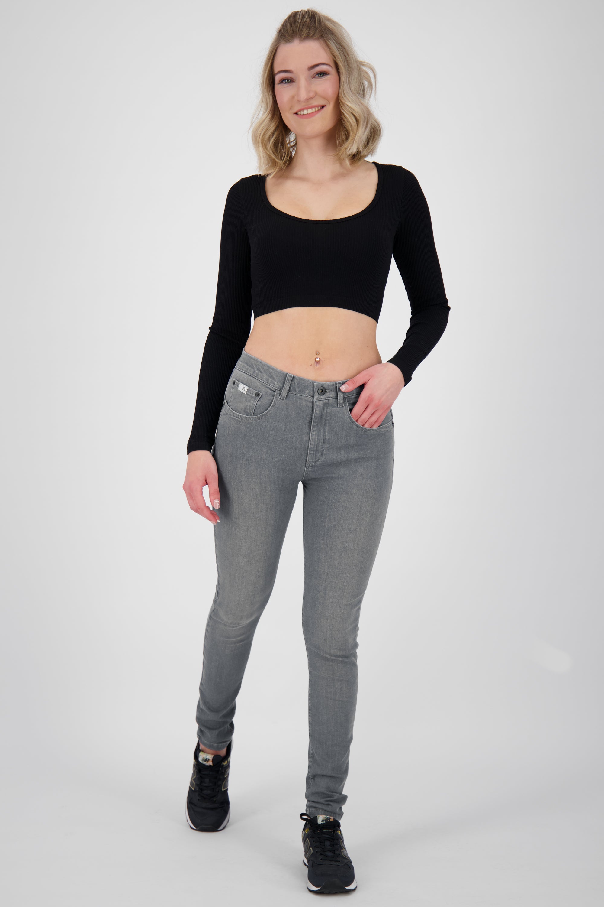 Trendige Damenjeans - ChelseaAK B Skinny Jeans Grau