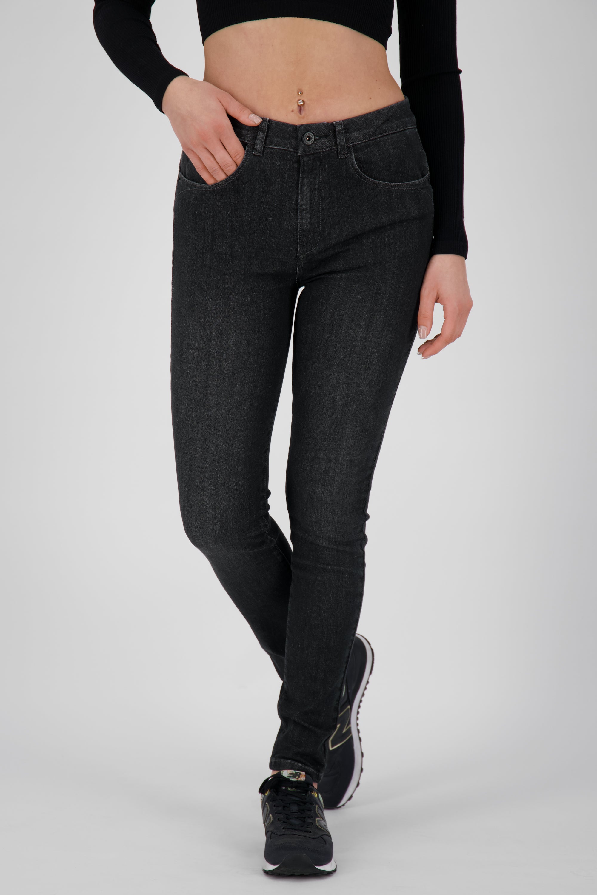 Trendige Damenjeans - ChelseaAK B Skinny Jeans Schwarz