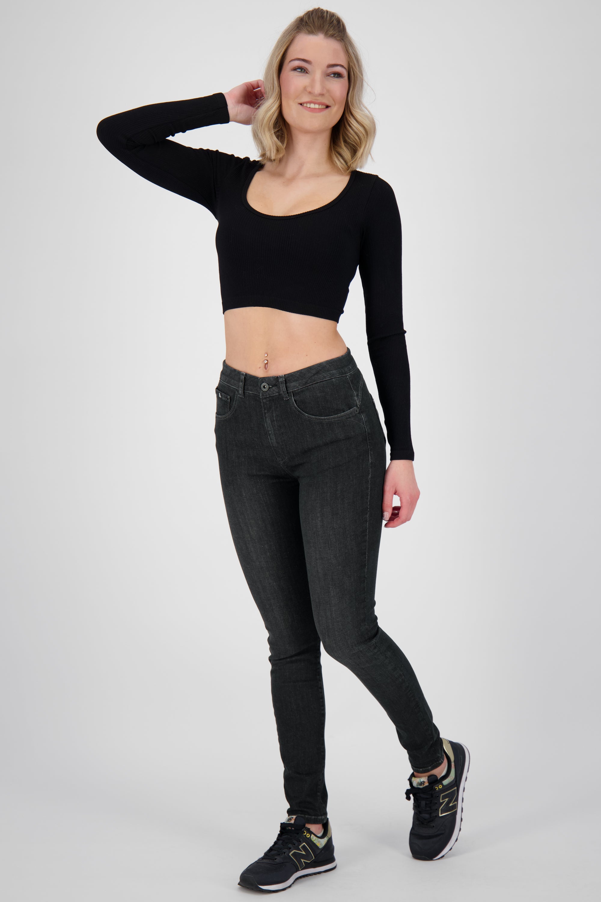 Trendige Damenjeans - ChelseaAK B Skinny Jeans Schwarz