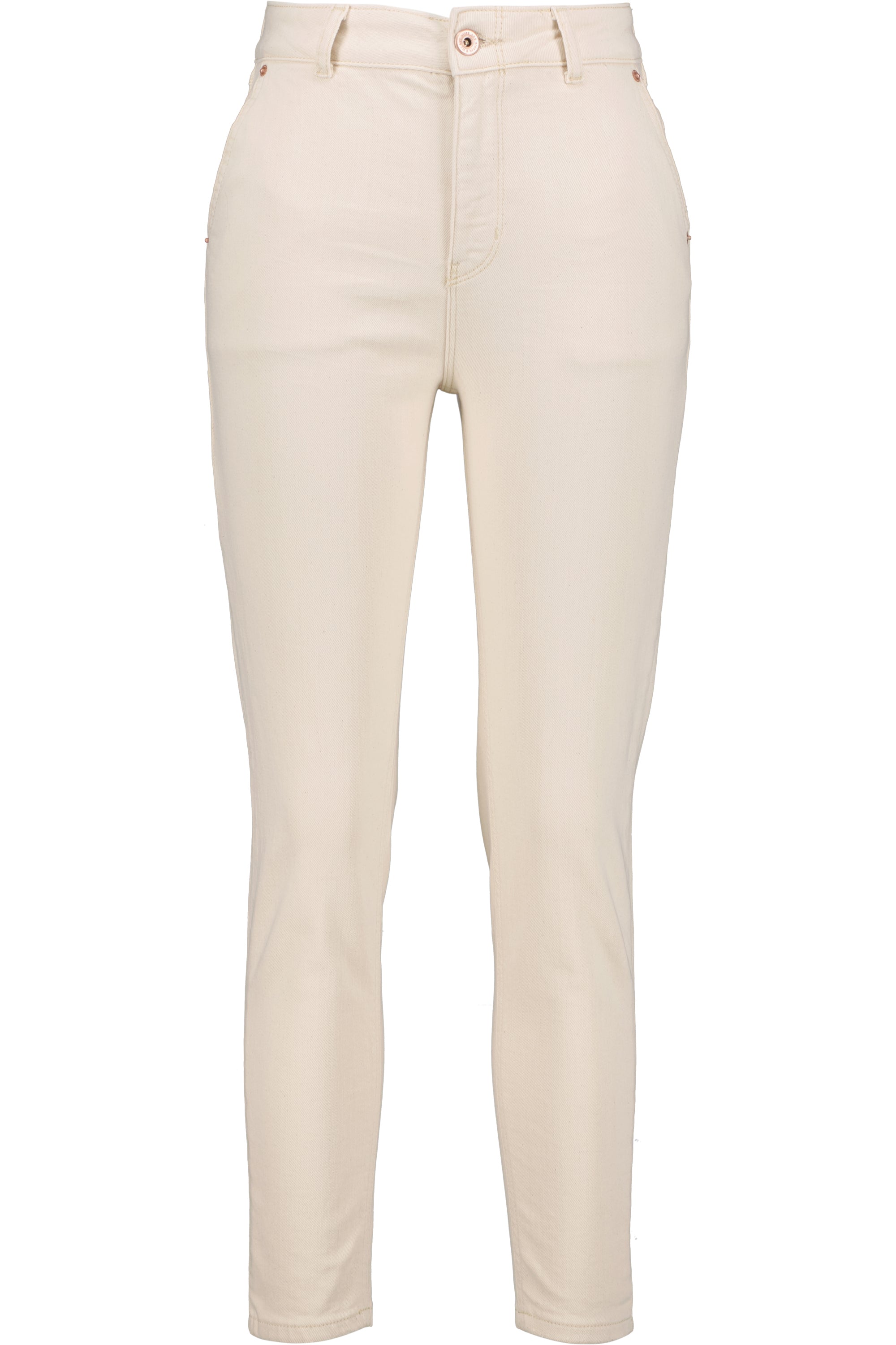 LaureenAK DNM R - Trendige High-Waist Damen Jeans Beige