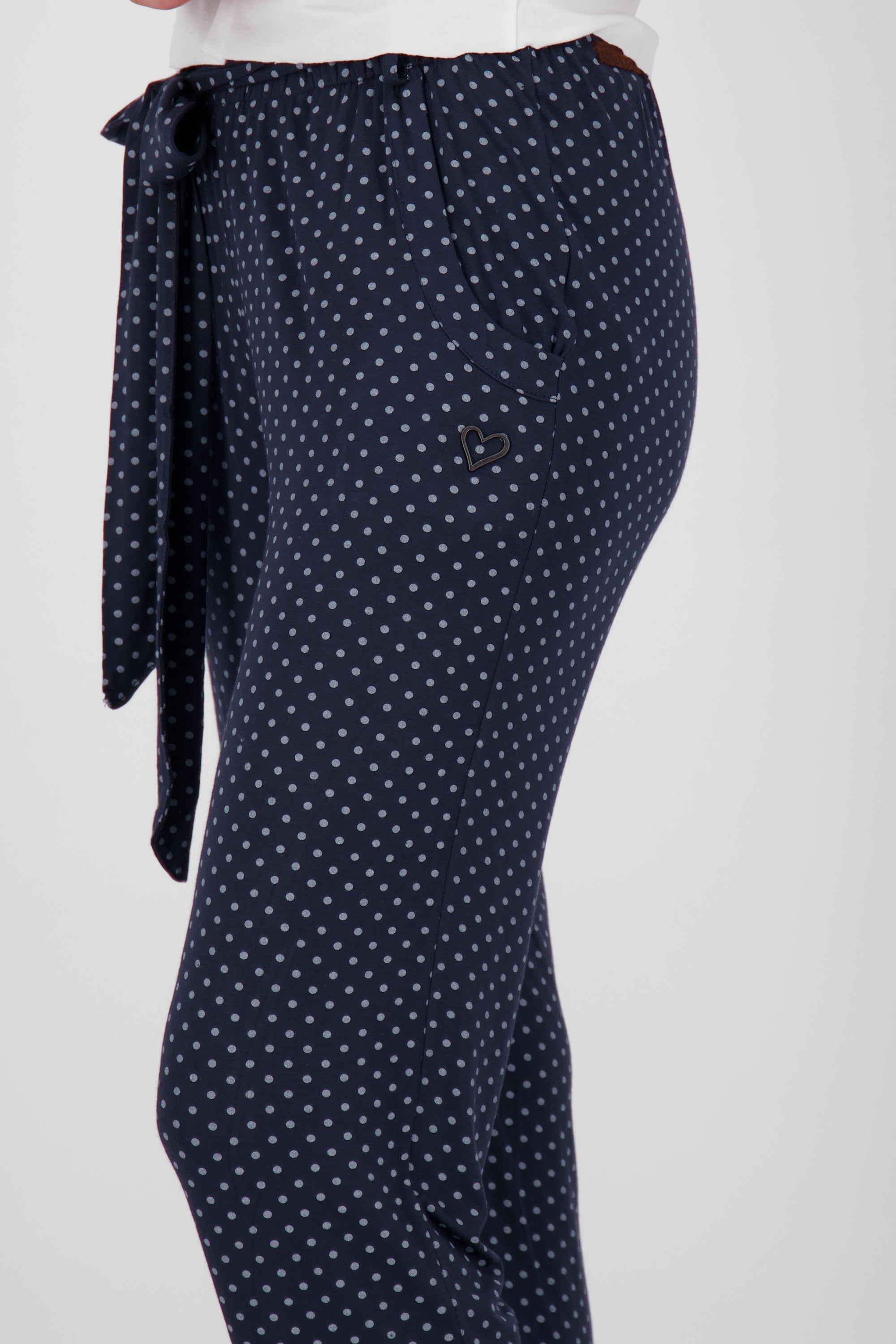 Damen Stoffhose mit Alloverprint - AliceAK B Dunkelblau