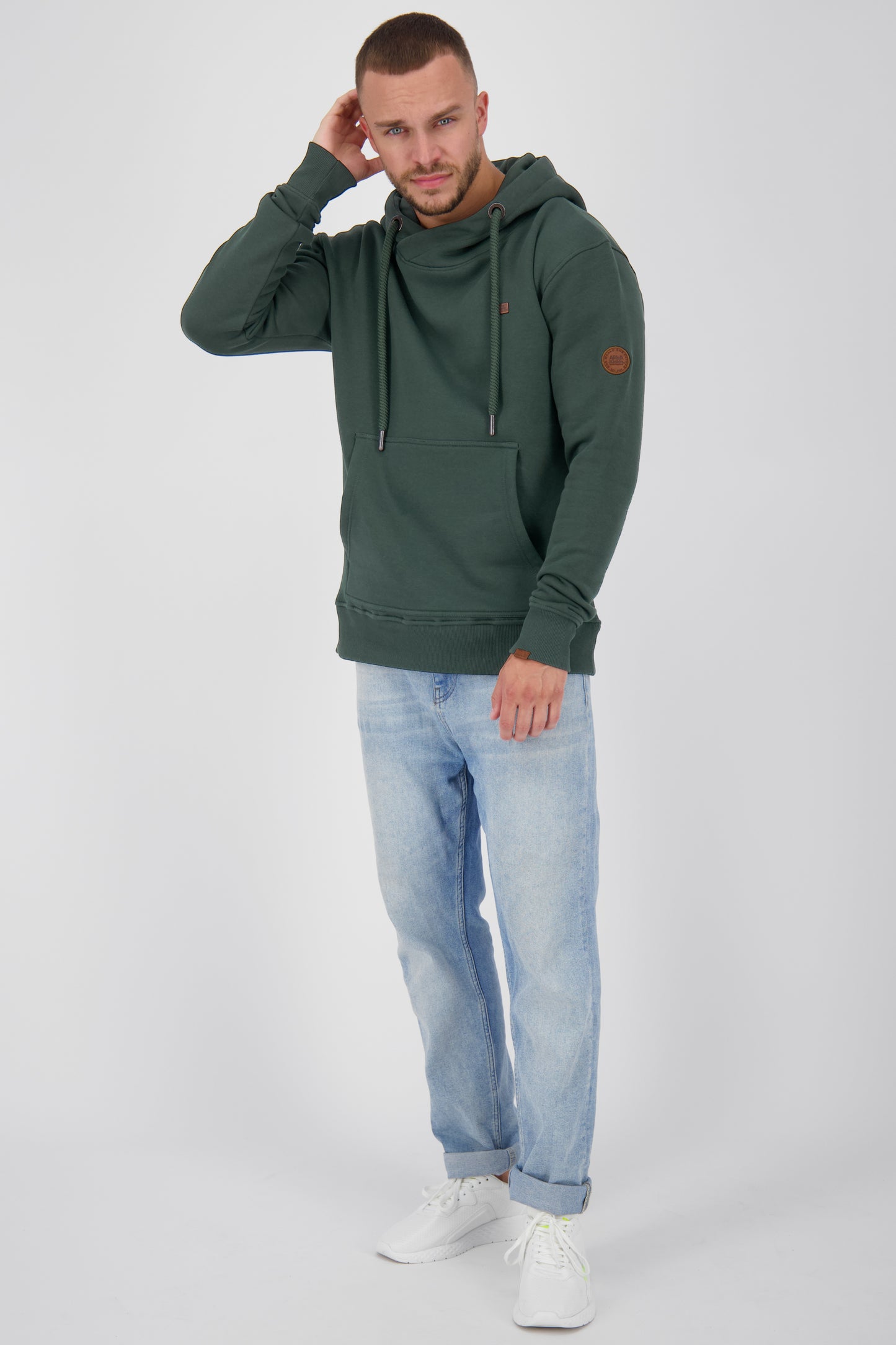 JohnsonAK A Hoodie für Herren - Klassisch, bequem und alltagstauglich Dunkelgrün
