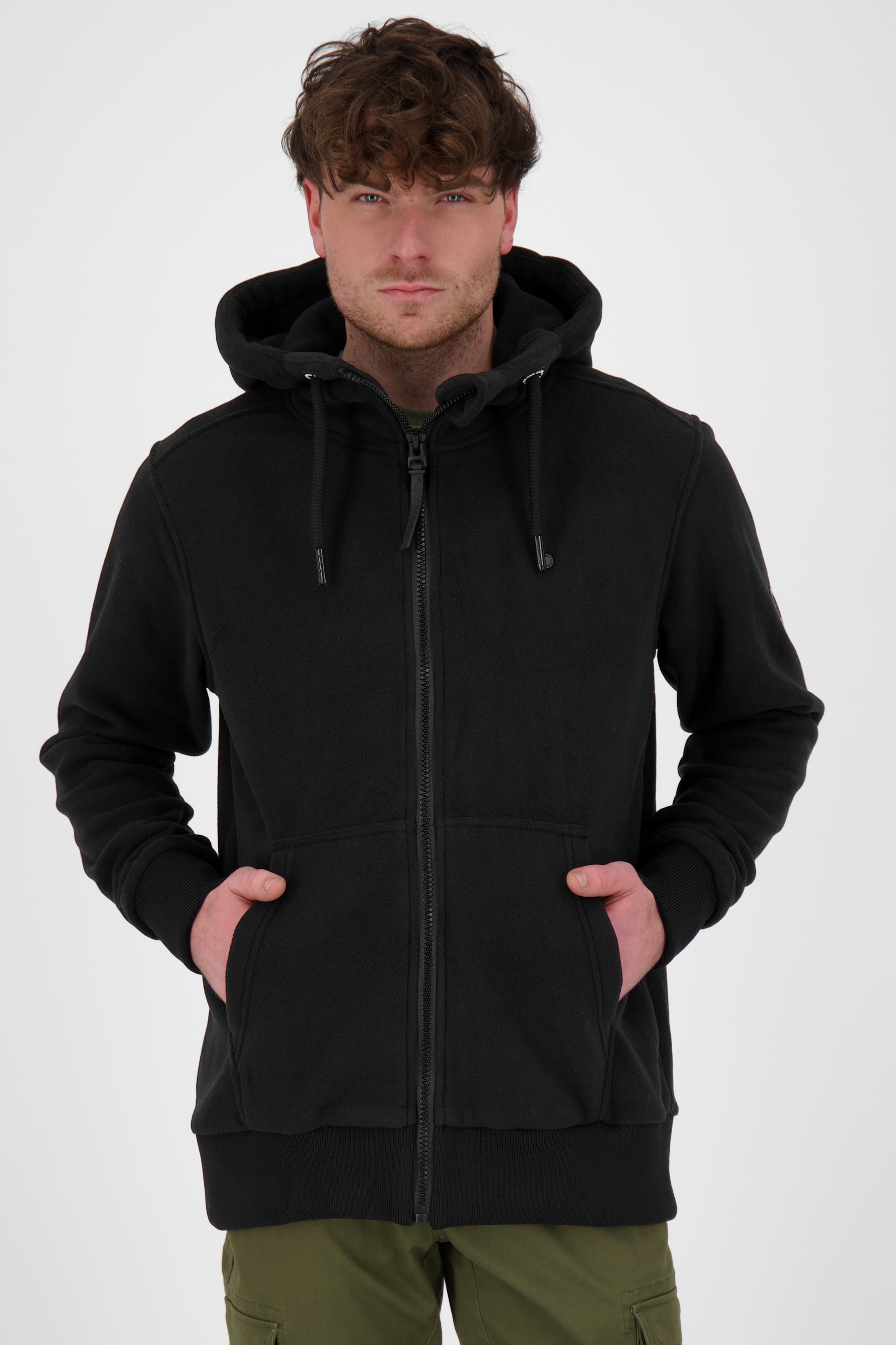 TrasherAK F Herren Fleecejacke von Alife and Kickin: Stylisch und funktional Schwarz