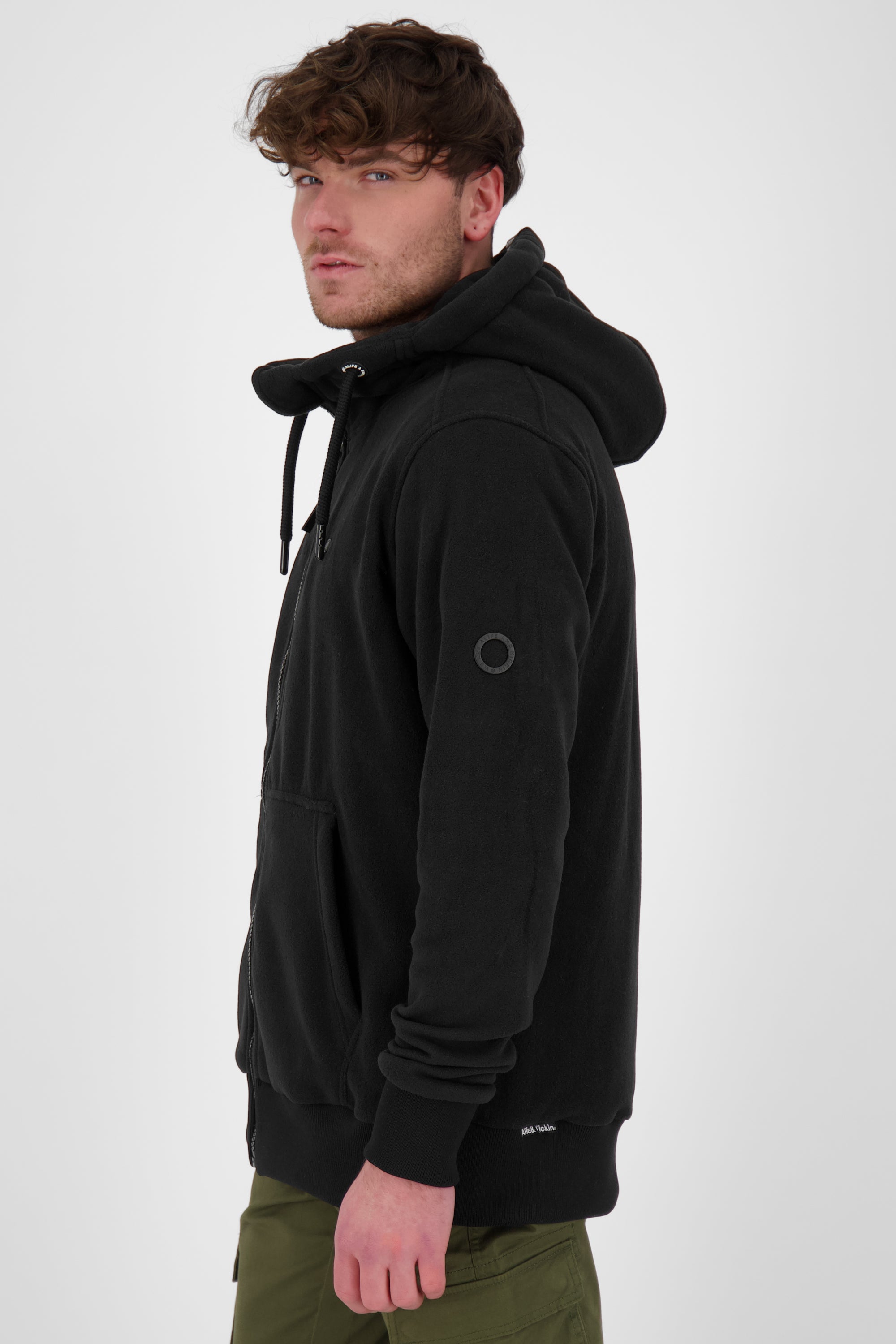 TrasherAK F Herren Fleecejacke von Alife and Kickin: Stylisch und funktional Schwarz