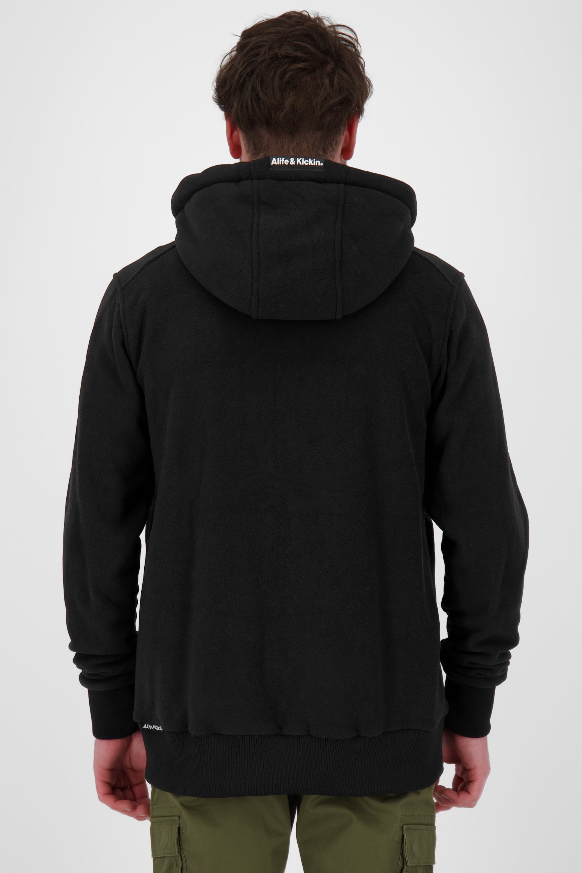 TrasherAK F Herren Fleecejacke von Alife and Kickin: Stylisch und funktional Schwarz