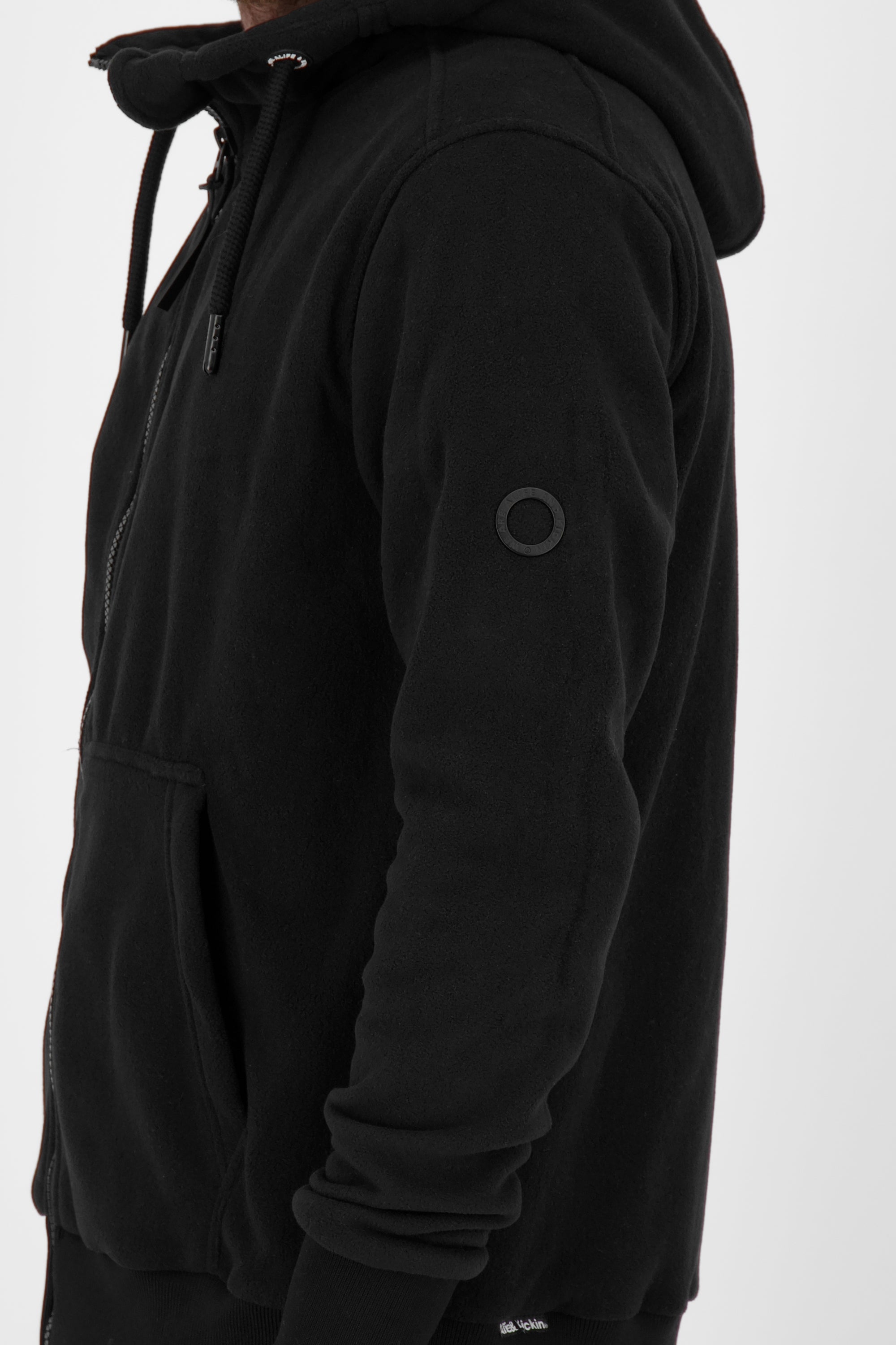 TrasherAK F Herren Fleecejacke von Alife and Kickin: Stylisch und funktional Schwarz