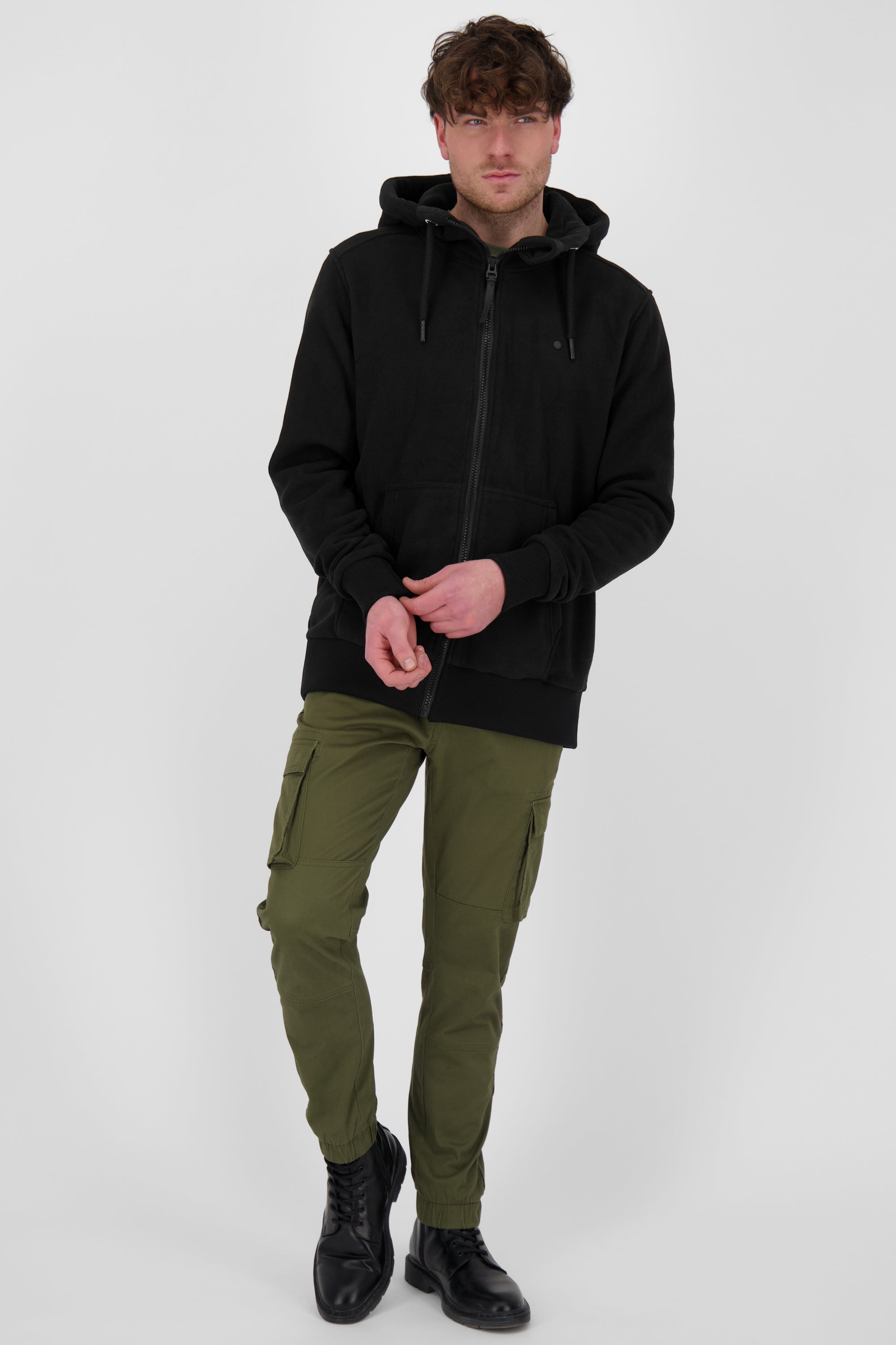 TrasherAK F Herren Fleecejacke von Alife and Kickin: Stylisch und funktional Schwarz