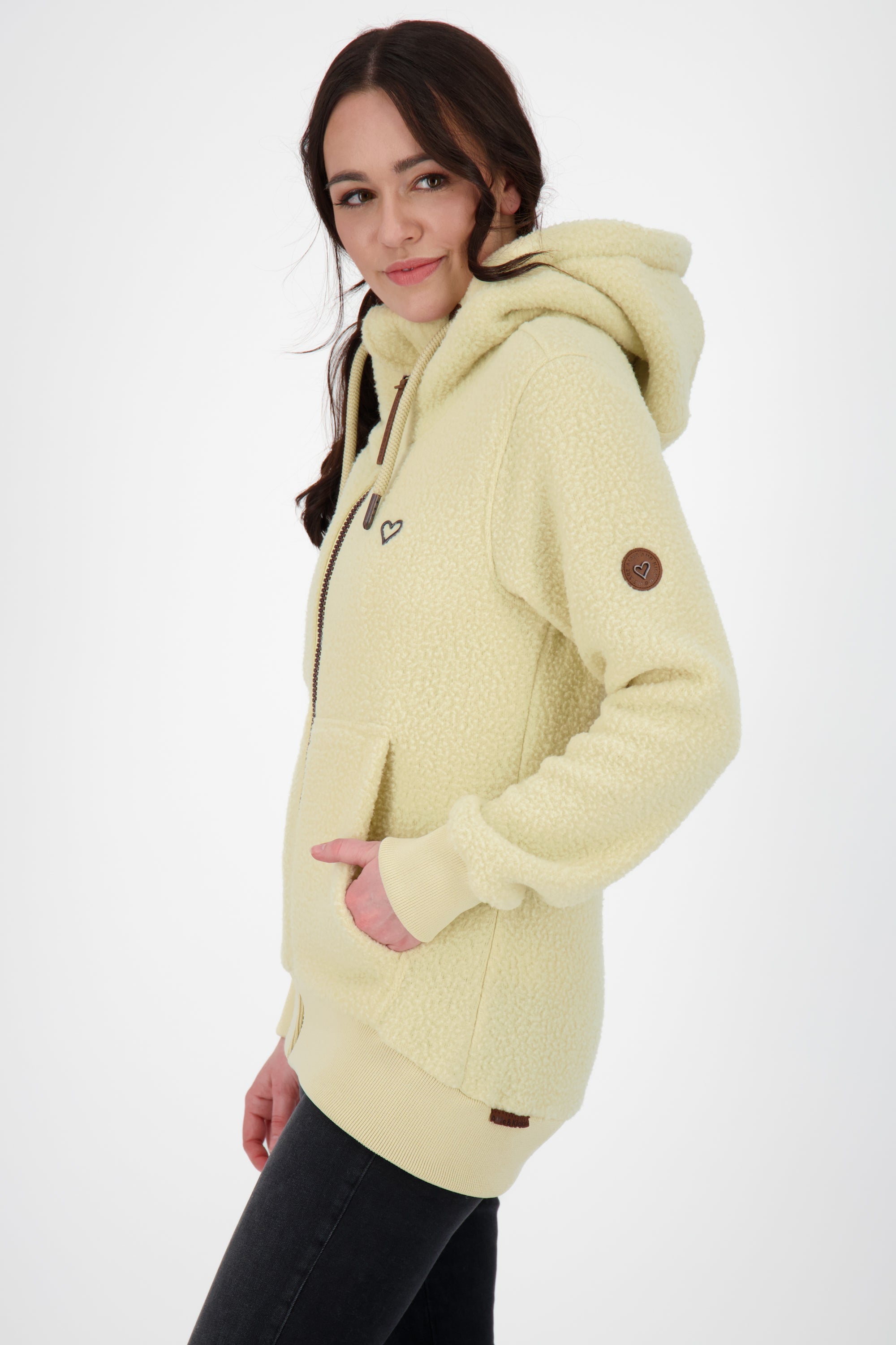 YasminAK G Teddyjacke für Damen - Stylisch durch den Winter Beige