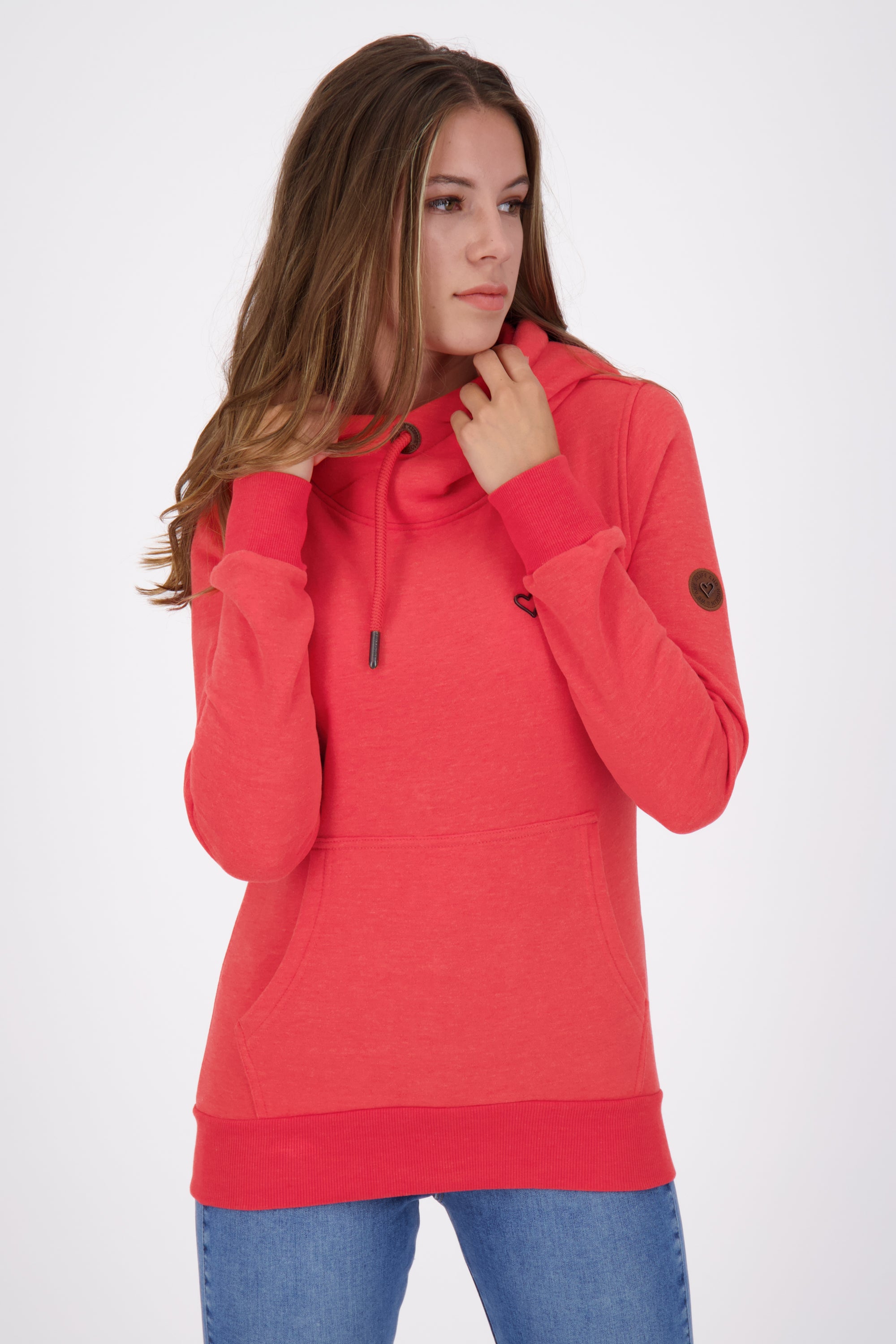 Damen Kapuzensweatshirt SarahAK A in tollen Farben Rot