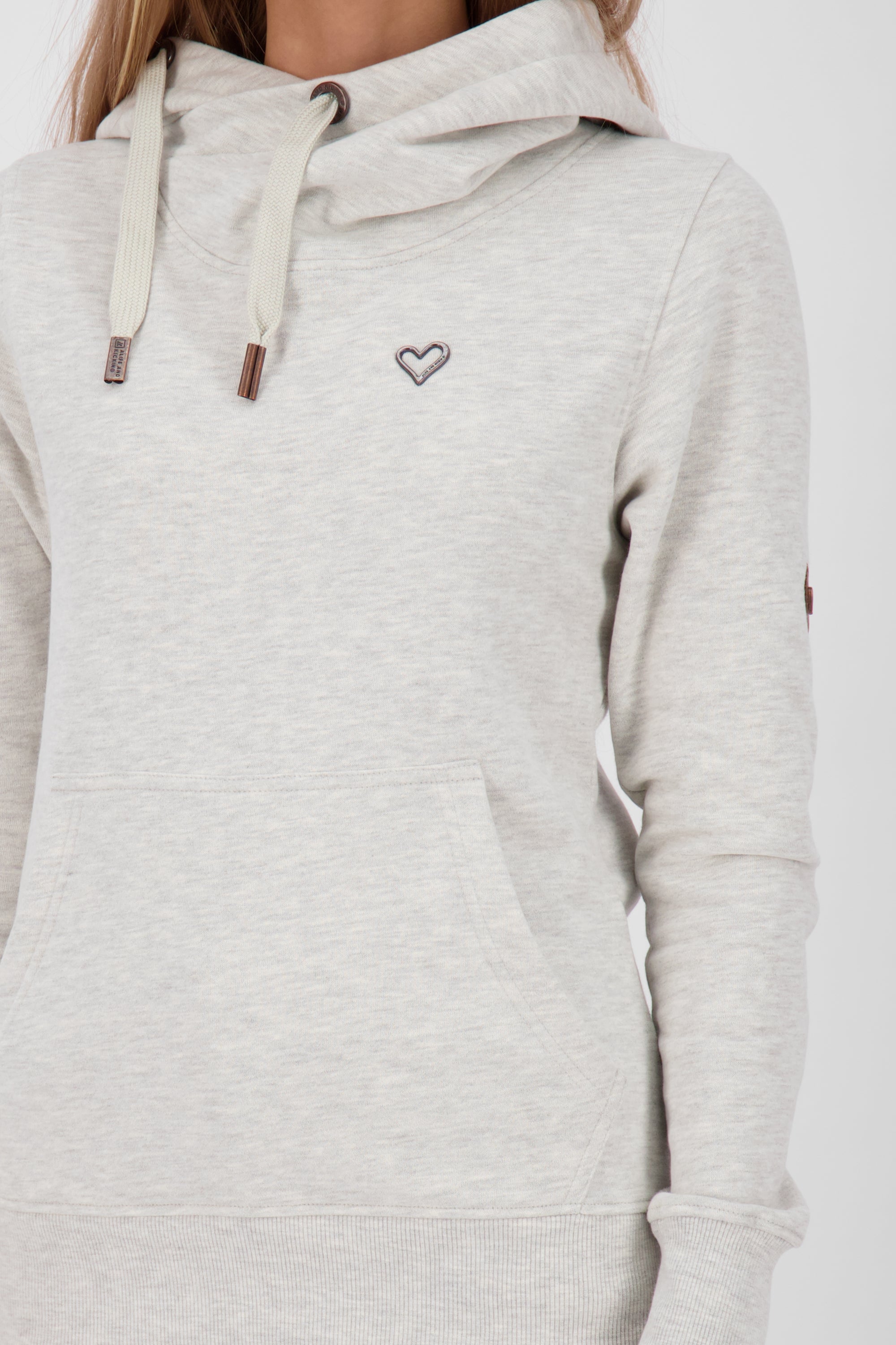 SarahAK A Hoodie Damen mit Kapuze Grau
