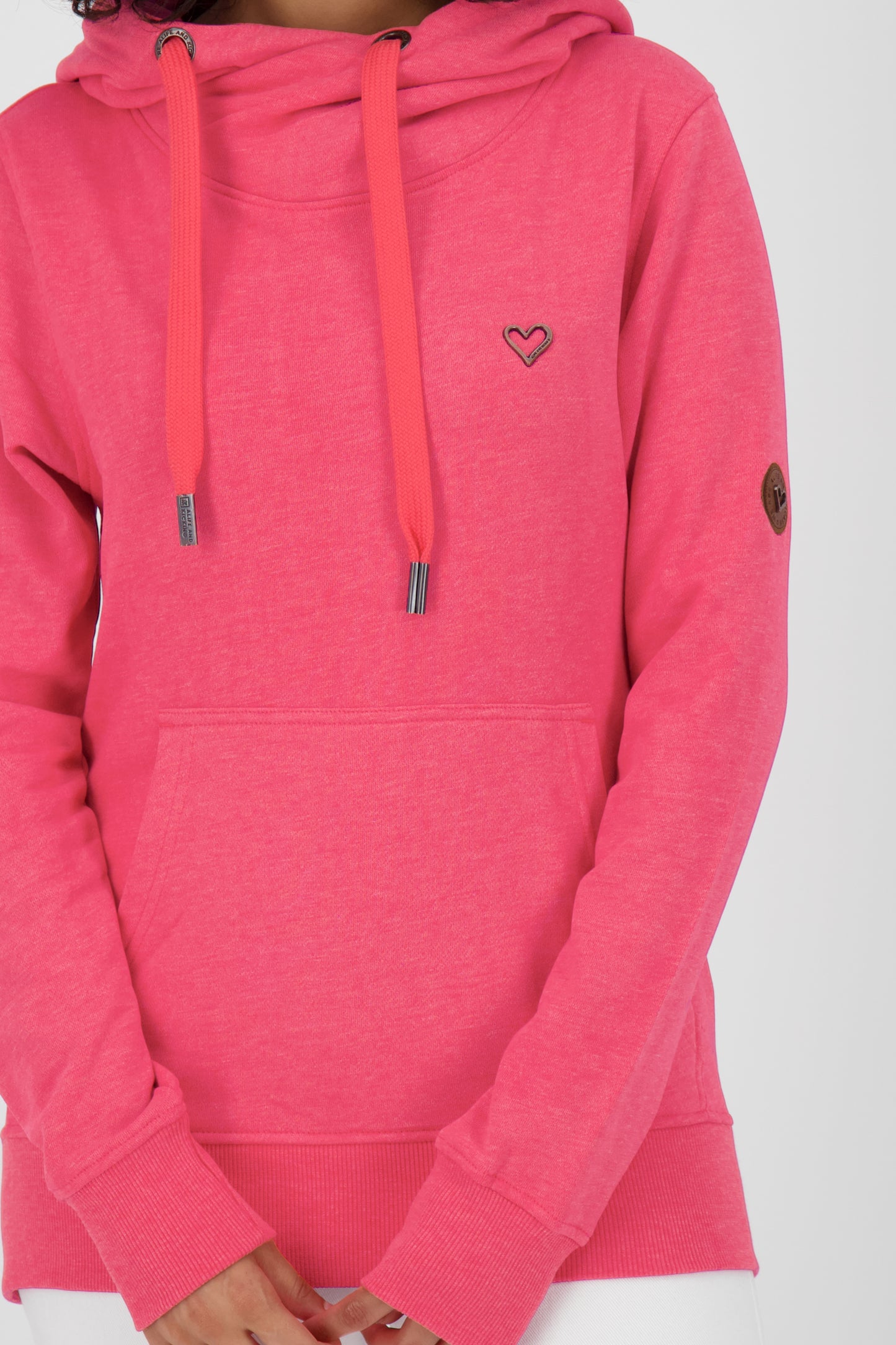 SarahAK A Hoodie Damen mit Kapuze Rot